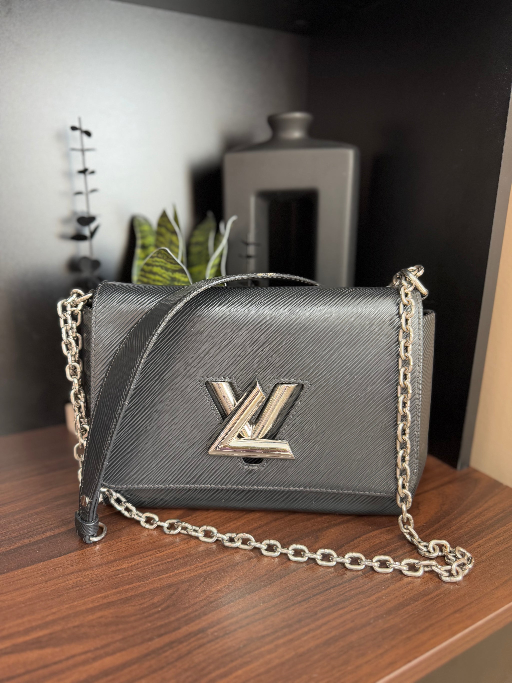 Louis Vuitton Black Epi Twist MM Bag