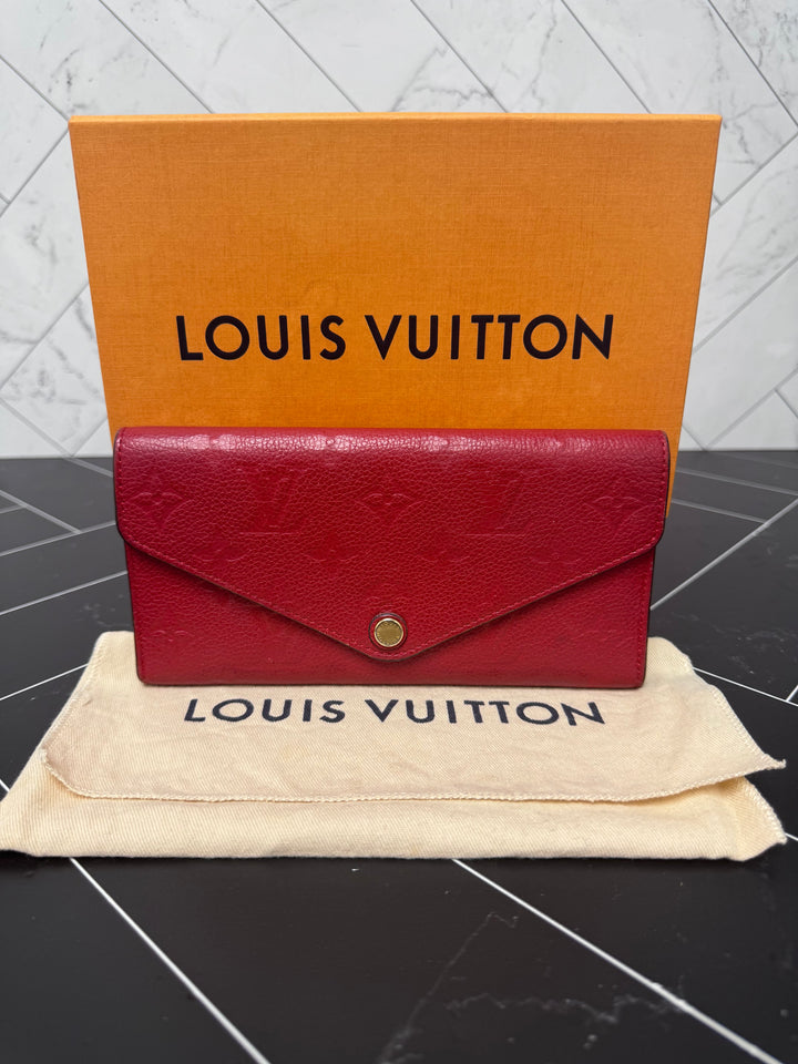 Louis Vuitton Red Empreinte Josephine Wallet