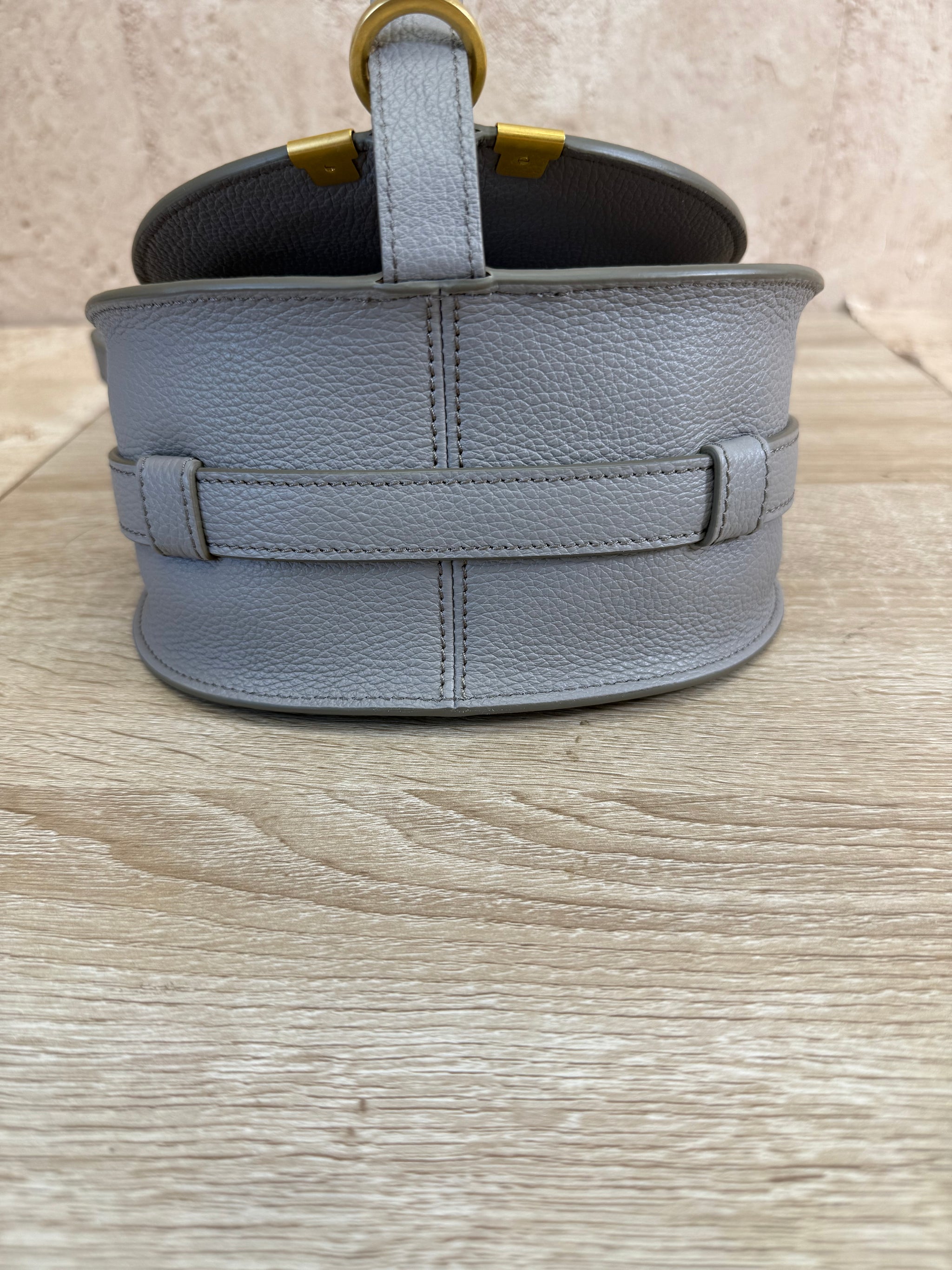 Chloe Grey Calfskin Marcie Crossbody