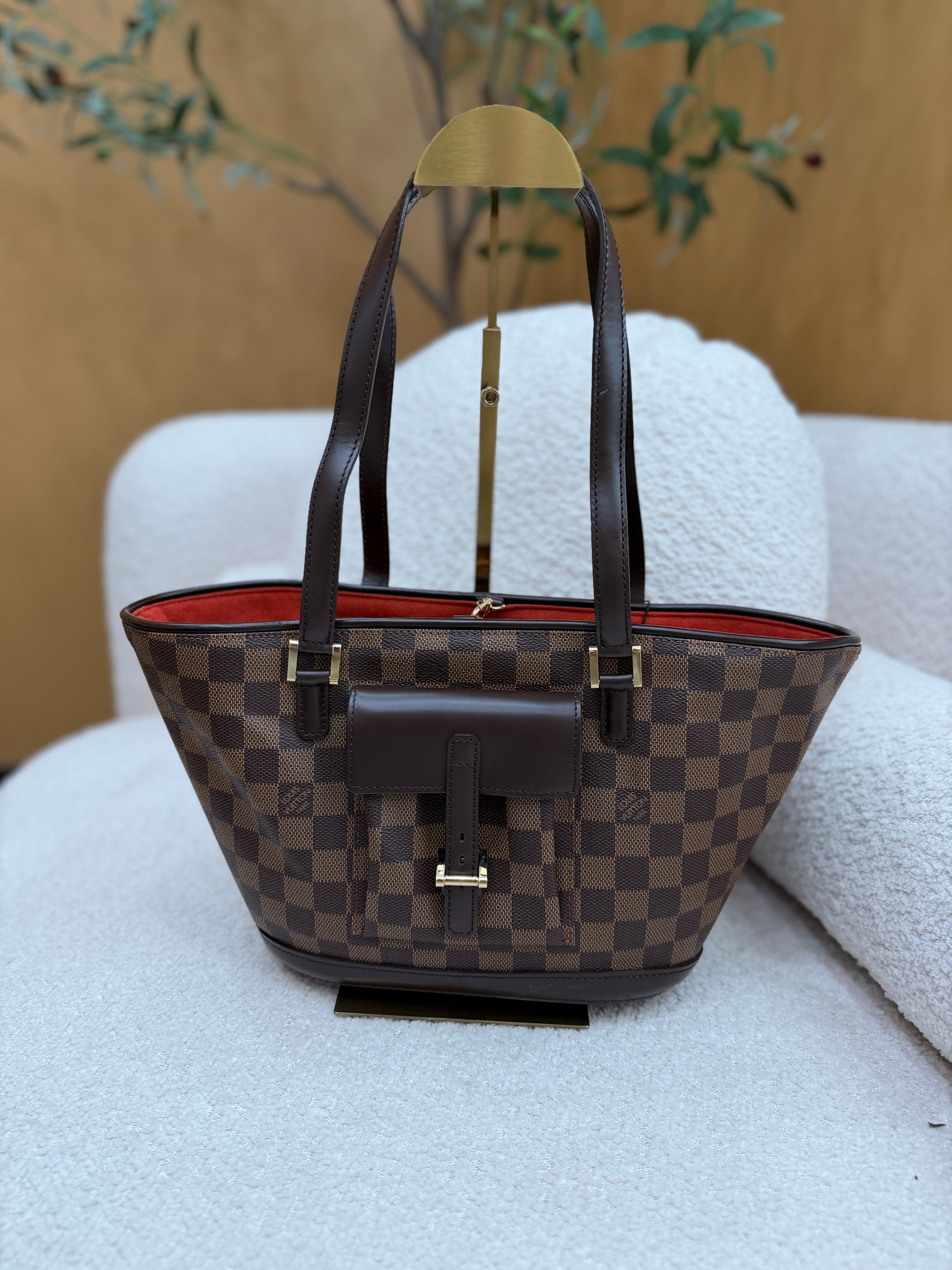 Louis Vuitton Damier Ebene Manosque PM Shoulder Bag