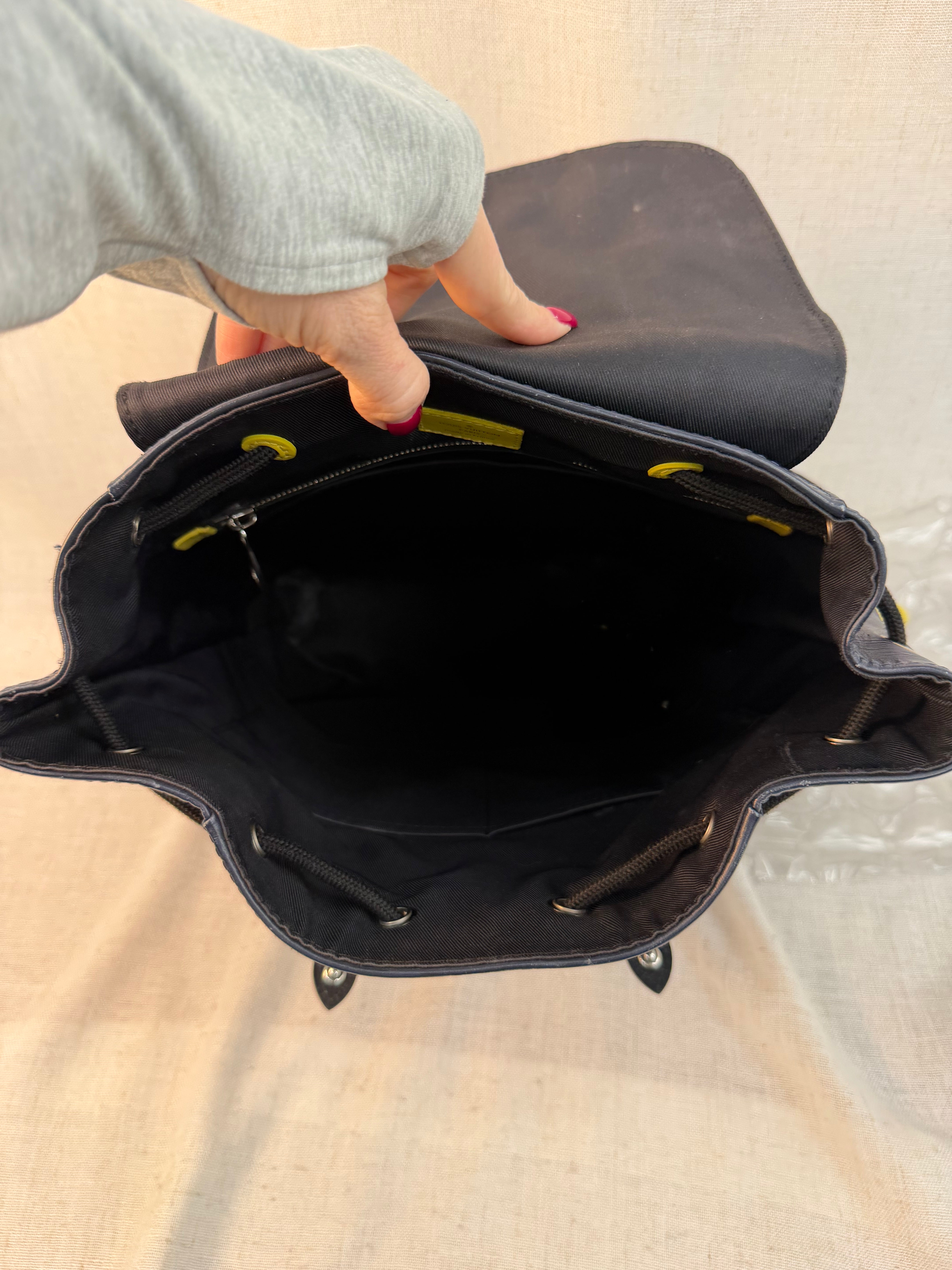 Louis Vuitton Limited Edition Navy Blue Neon Epi & Damier Graphite Christopher Backpack