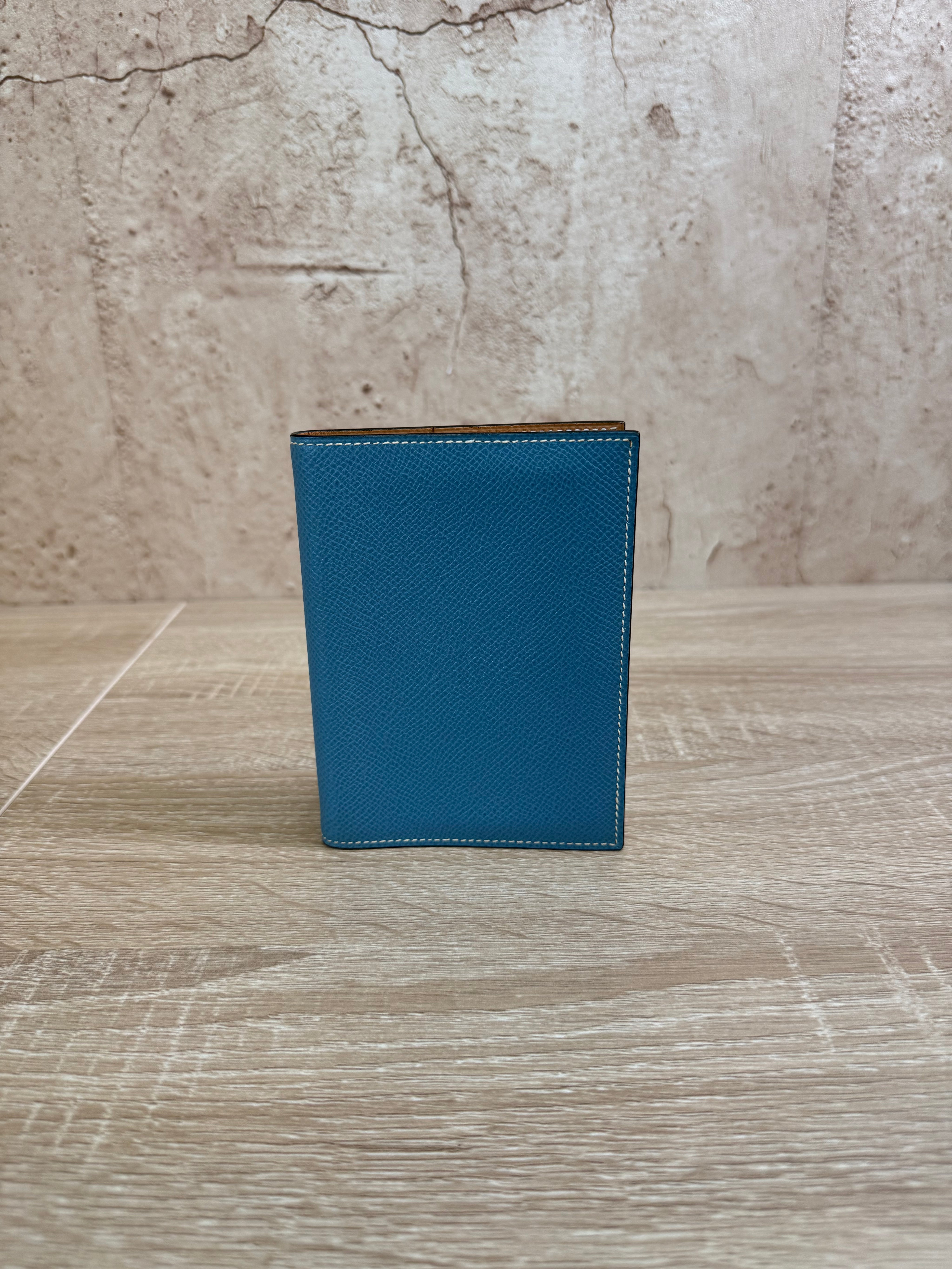 Hermes Blue Leather Agenda Cover