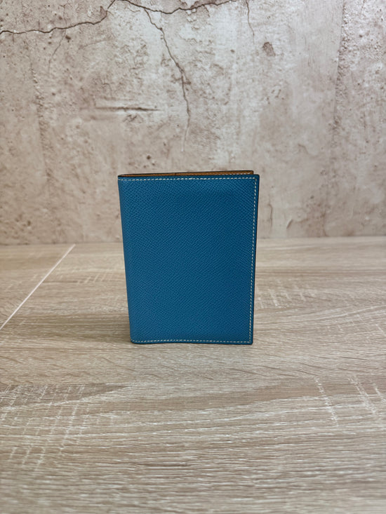 Hermes Blue Leather Agenda Cover