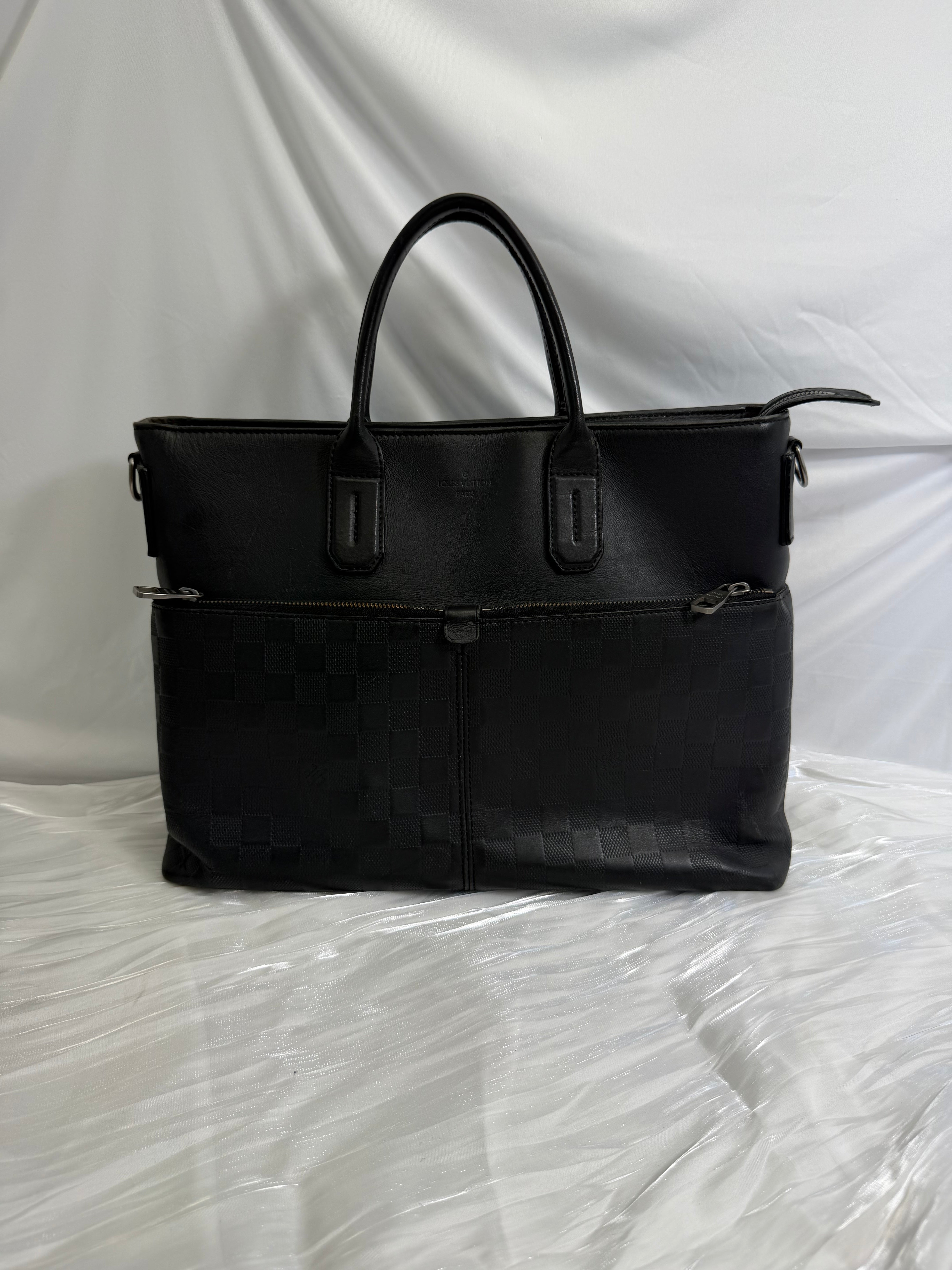 Louis Vuitton Black Damier Infini Briefcase