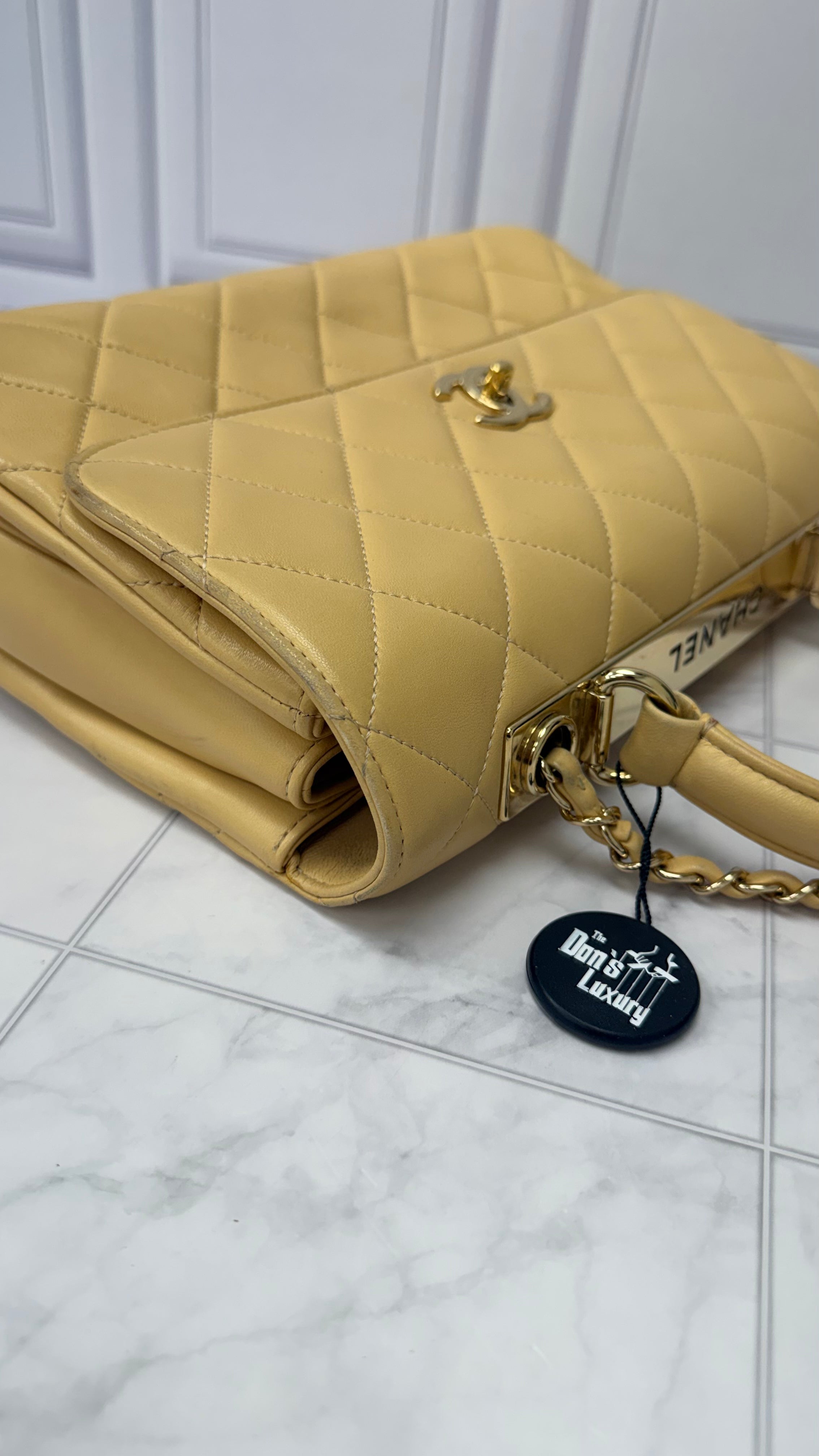 *DONS DROP* Chanel Nude Quilted lambskin Leather Medium Trendy CC Flap Bag