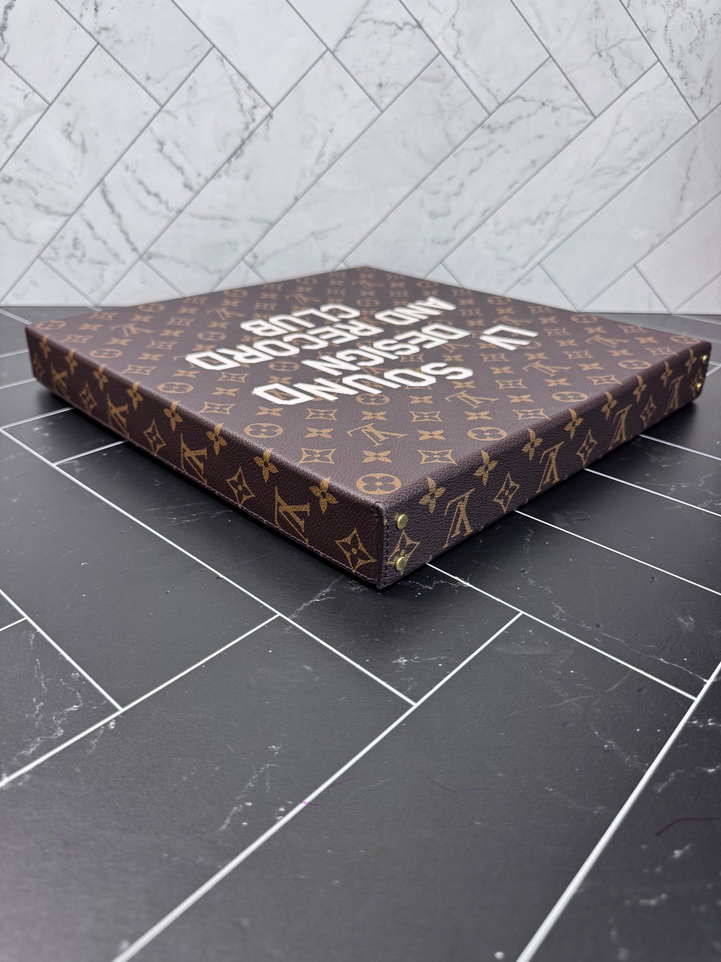 BRAND NEW Louis Vuitton Monogram Record Pizza Box