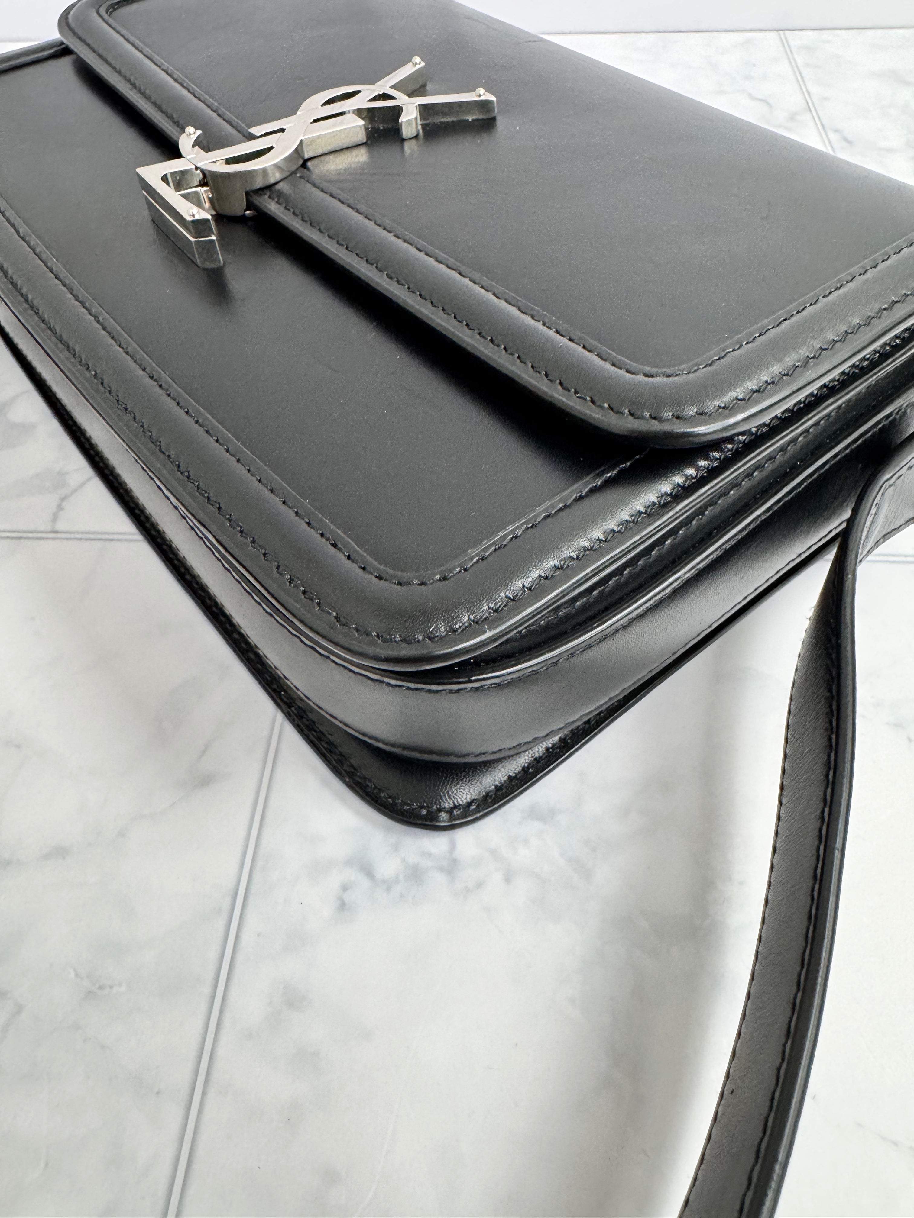 *DONS DROP* Saint Laurent YSL Black Leather Solferino Crossbody Bag