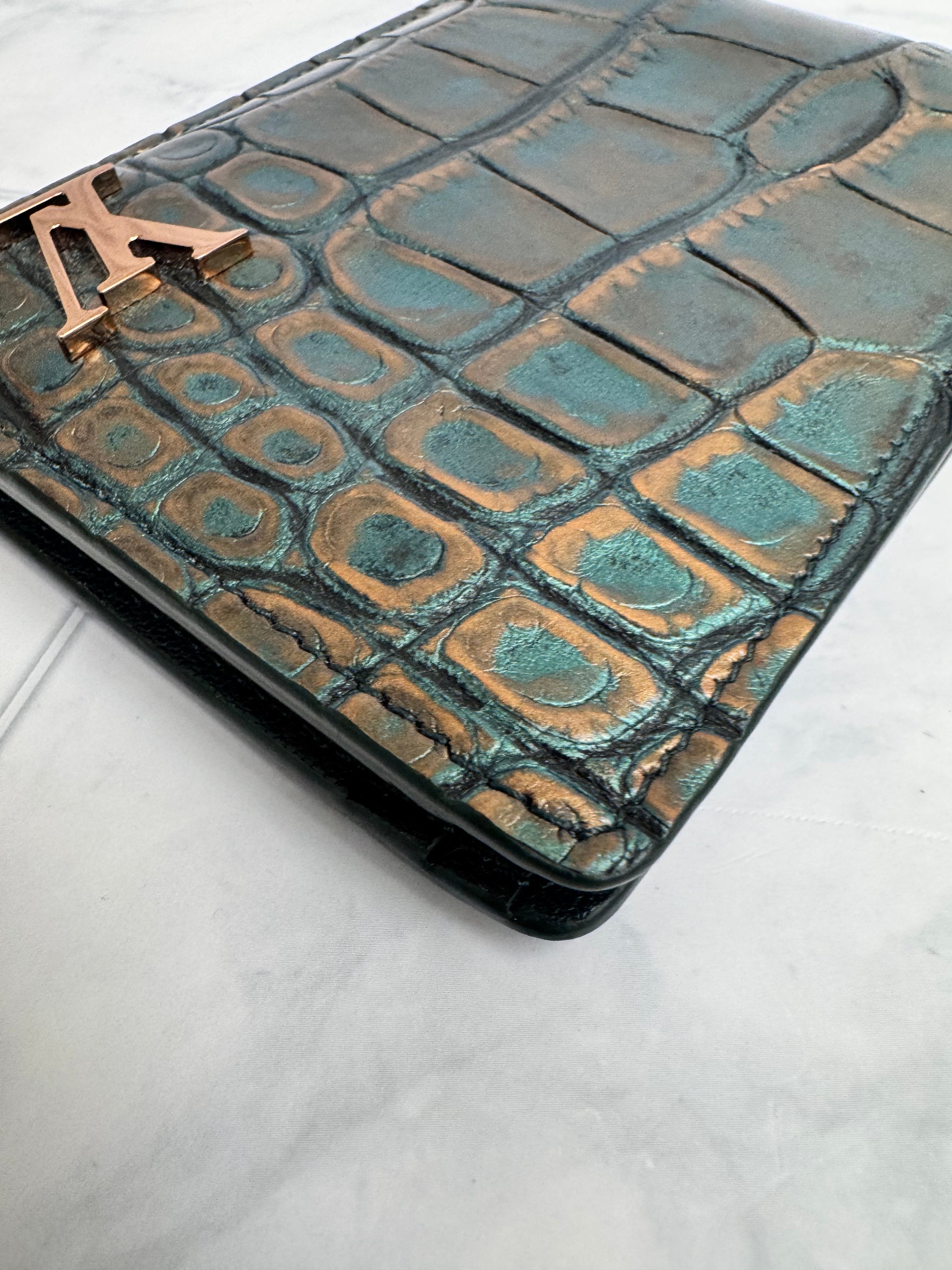 Louis Vuitton Scarabeo Croc Leather Multiple Wallet