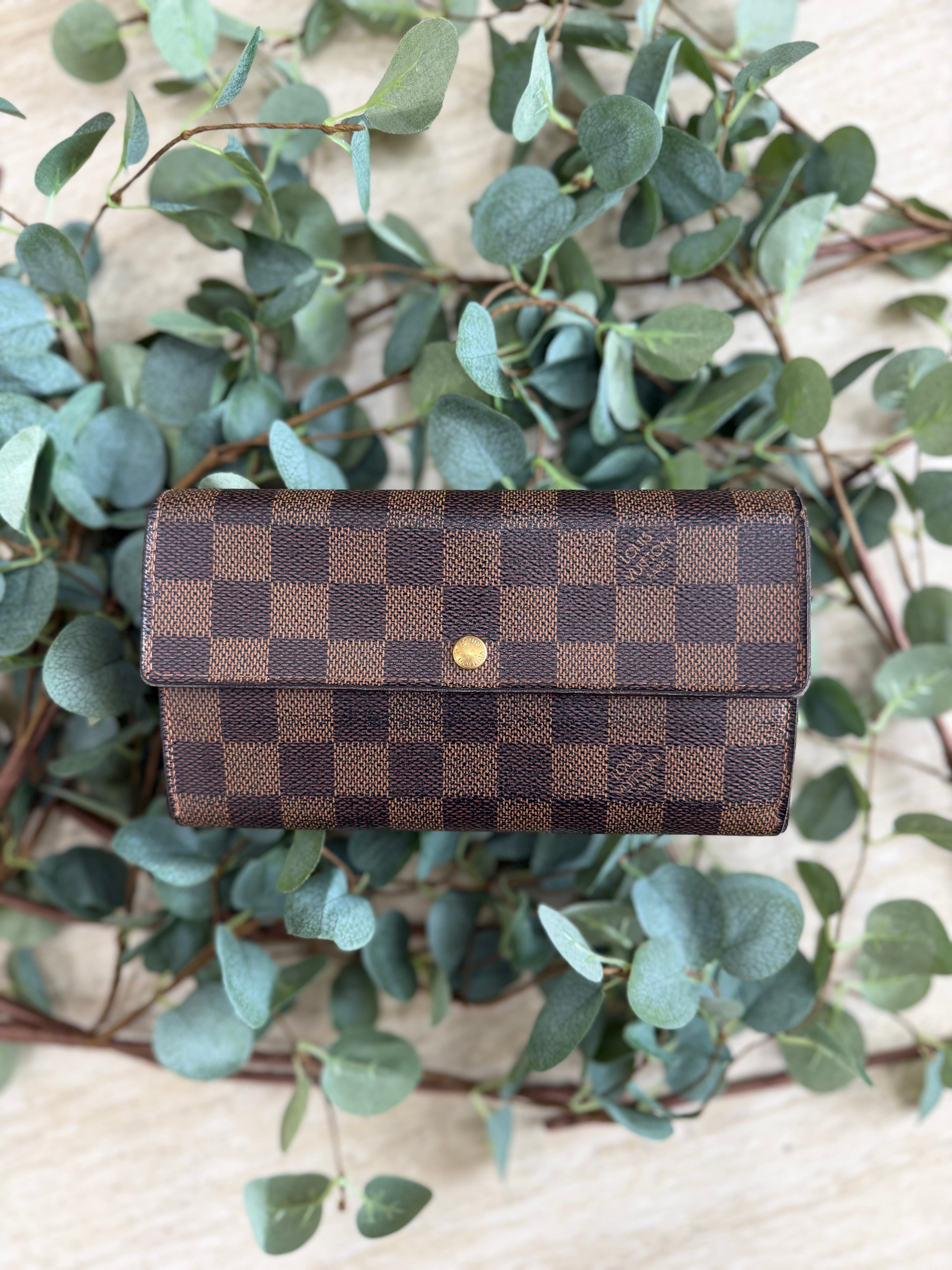 Louis Vuitton Damier Ebene Sarah Wallet