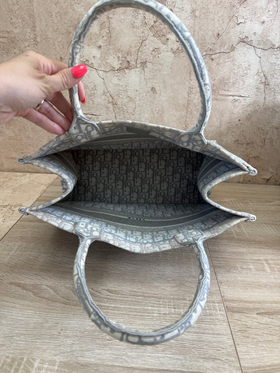 Christian Dior Grey Medium Book Tote