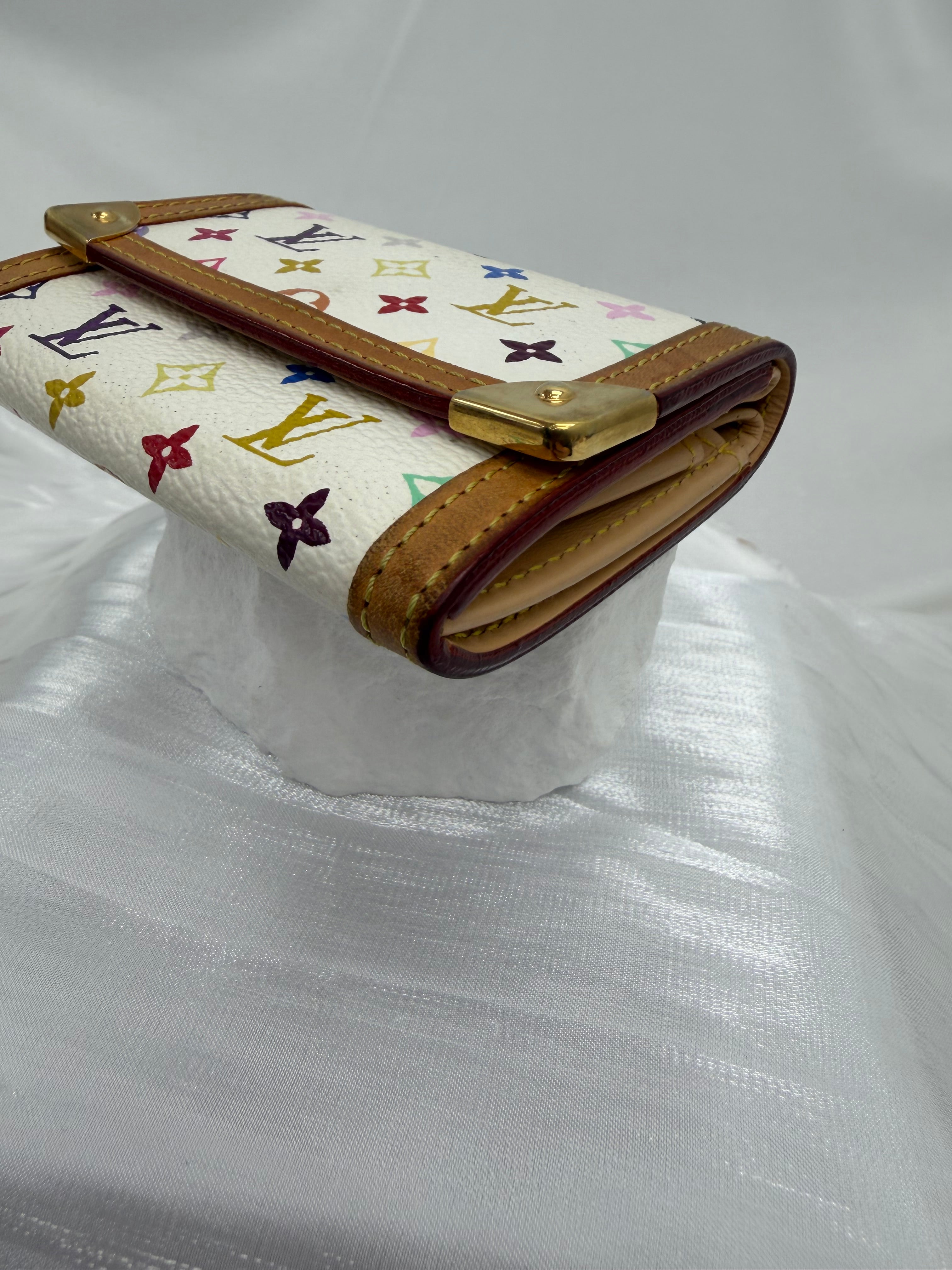 Louis Vuitton White Multicolore Monogram Card Case