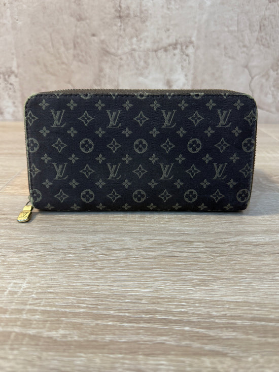 Louis Vuitton Brown Monogram Mini Lin Zippy Wallet