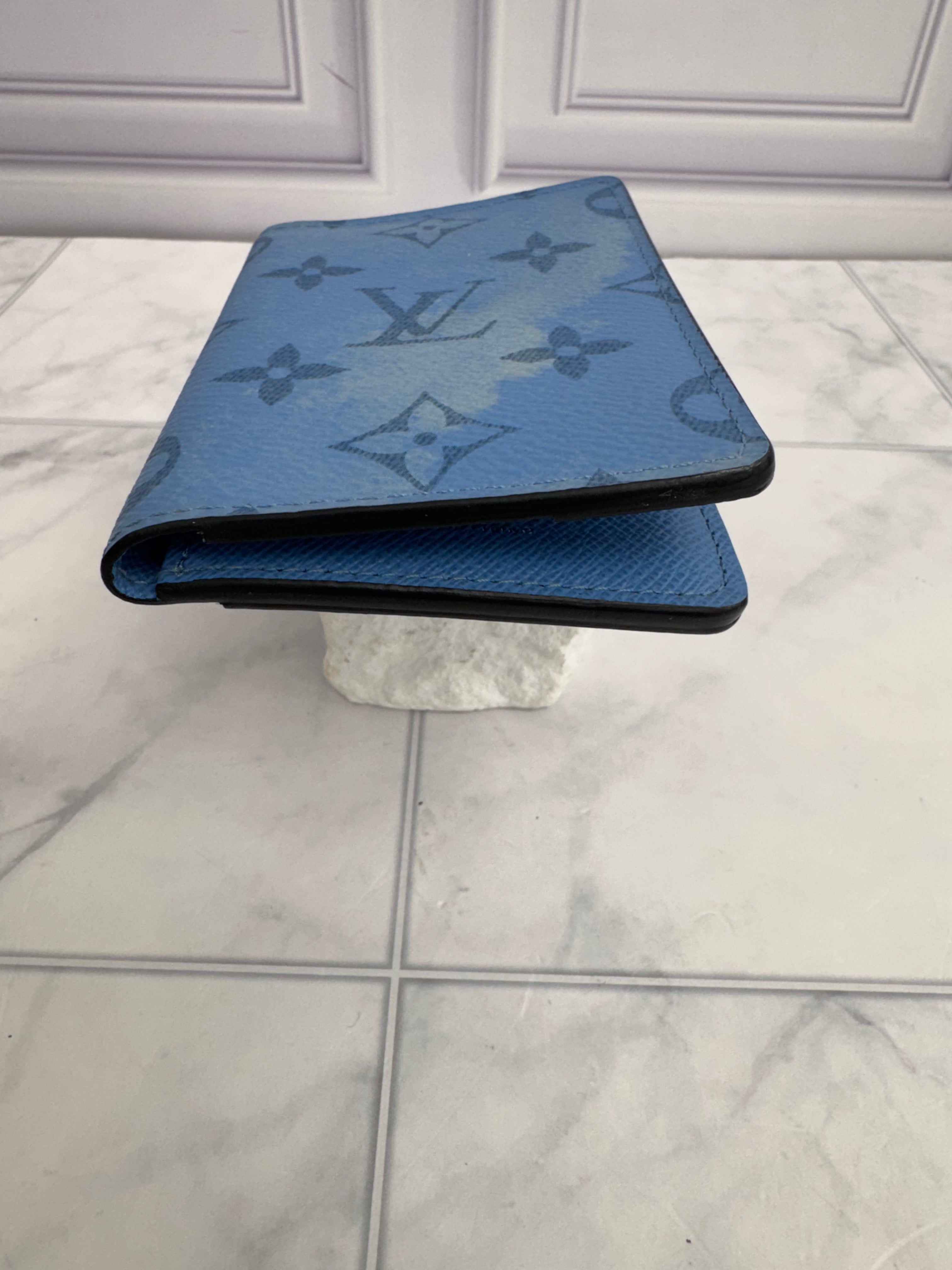 Louis Vuitton Blue Monogram Taigarama Pocket Organizer