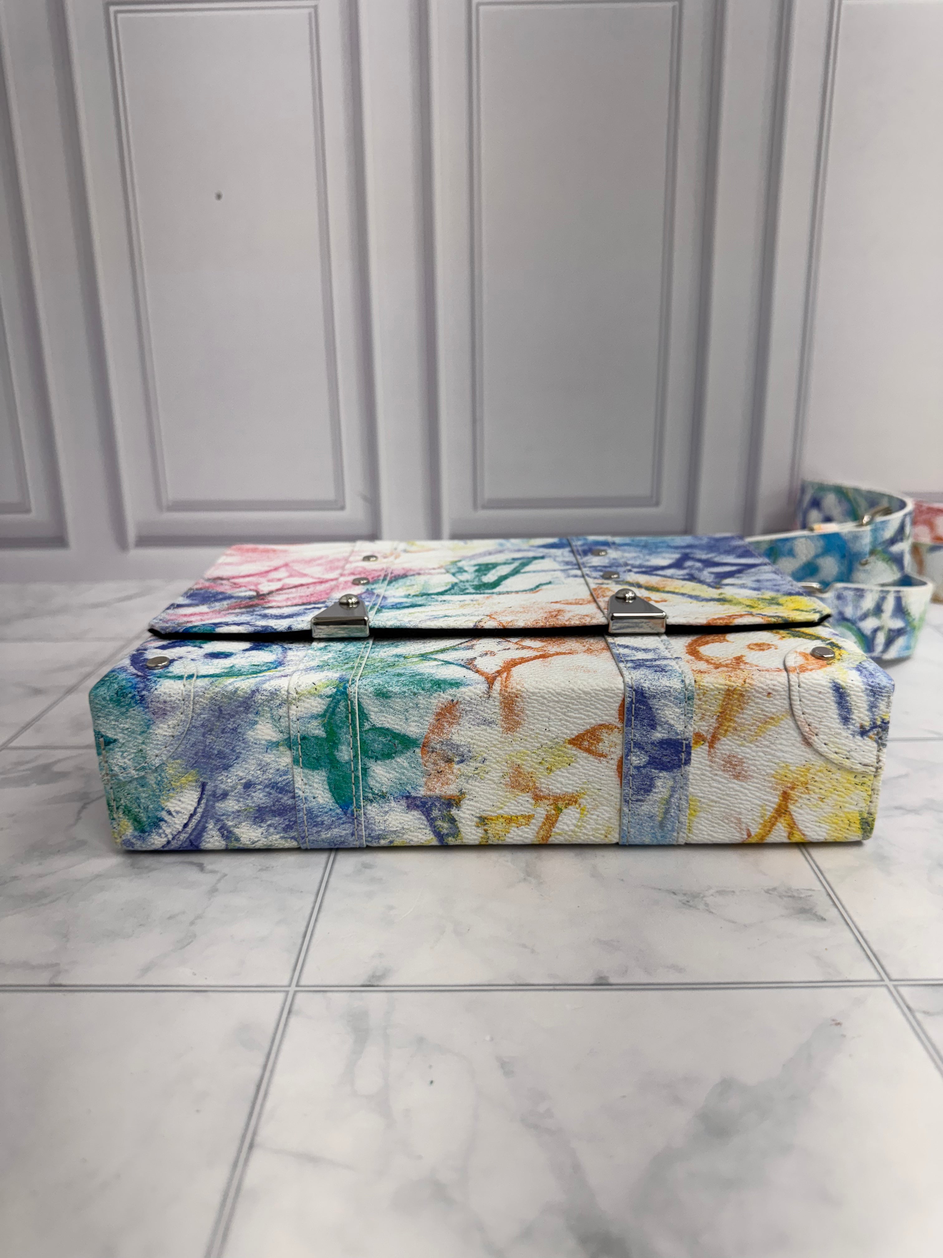 Louis Vuitton Limited Edition Monogram Pastel Trunk Messenger PM