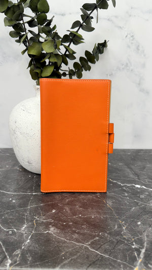 Hermes Orange Swift Leather Agenda Cover