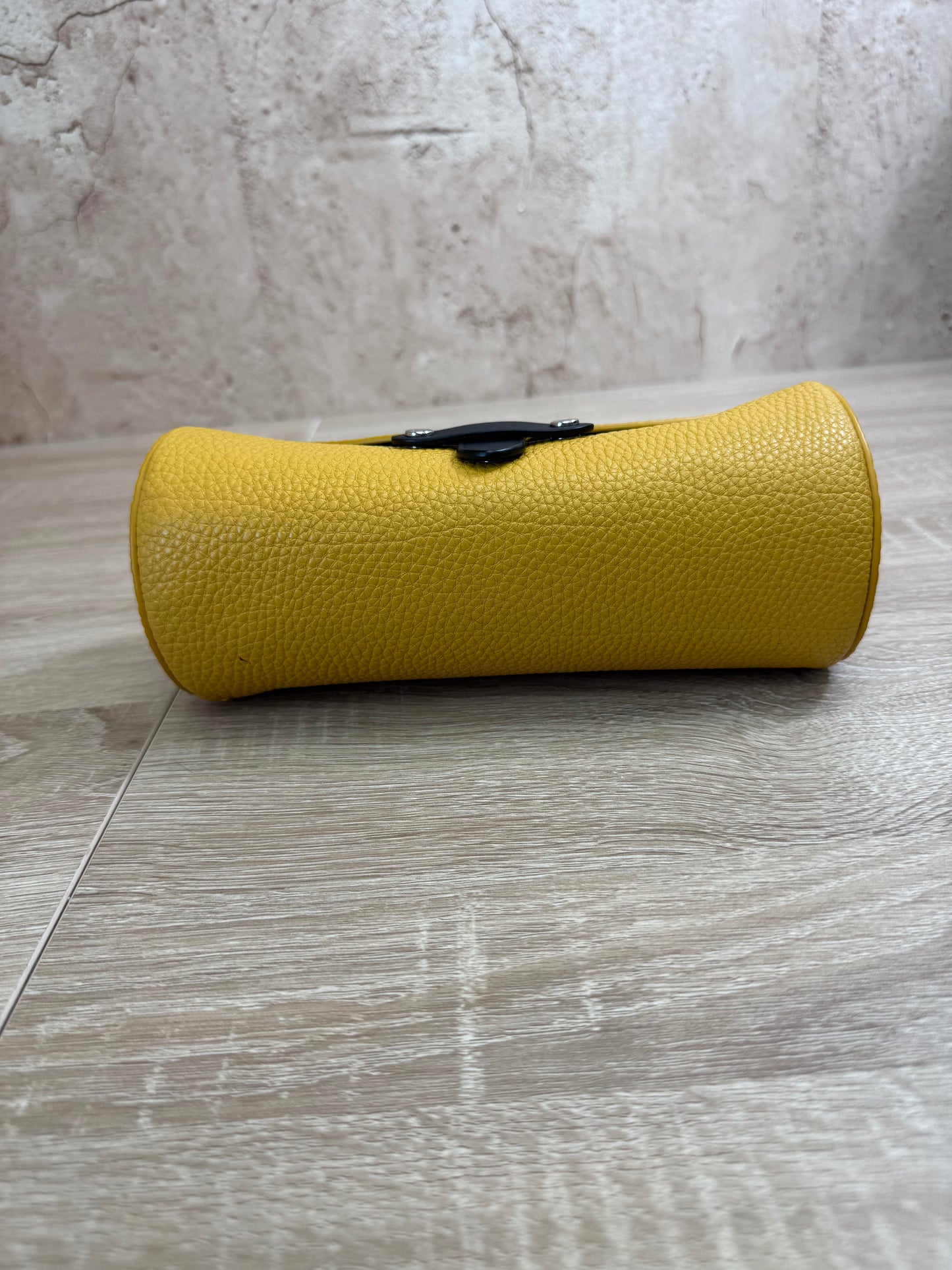 Fendi Mustard Yellow Leather Watch Case