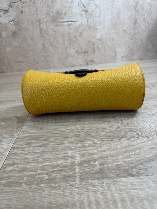 Fendi Mustard Yellow Leather Watch Case