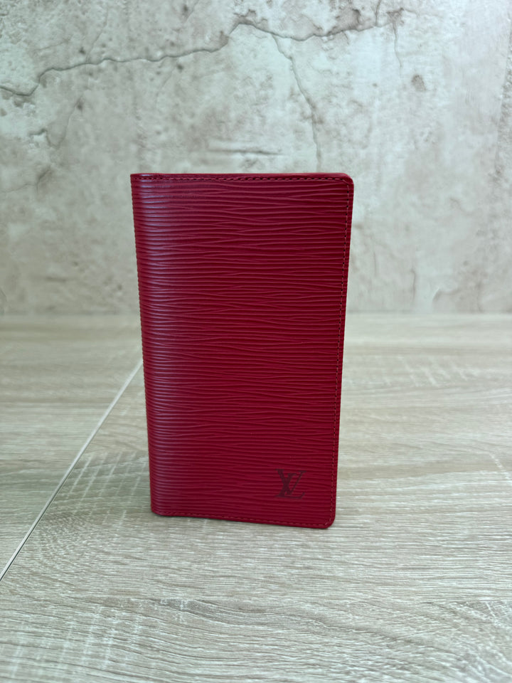 Louis Vuitton Red Epi Long Wallet