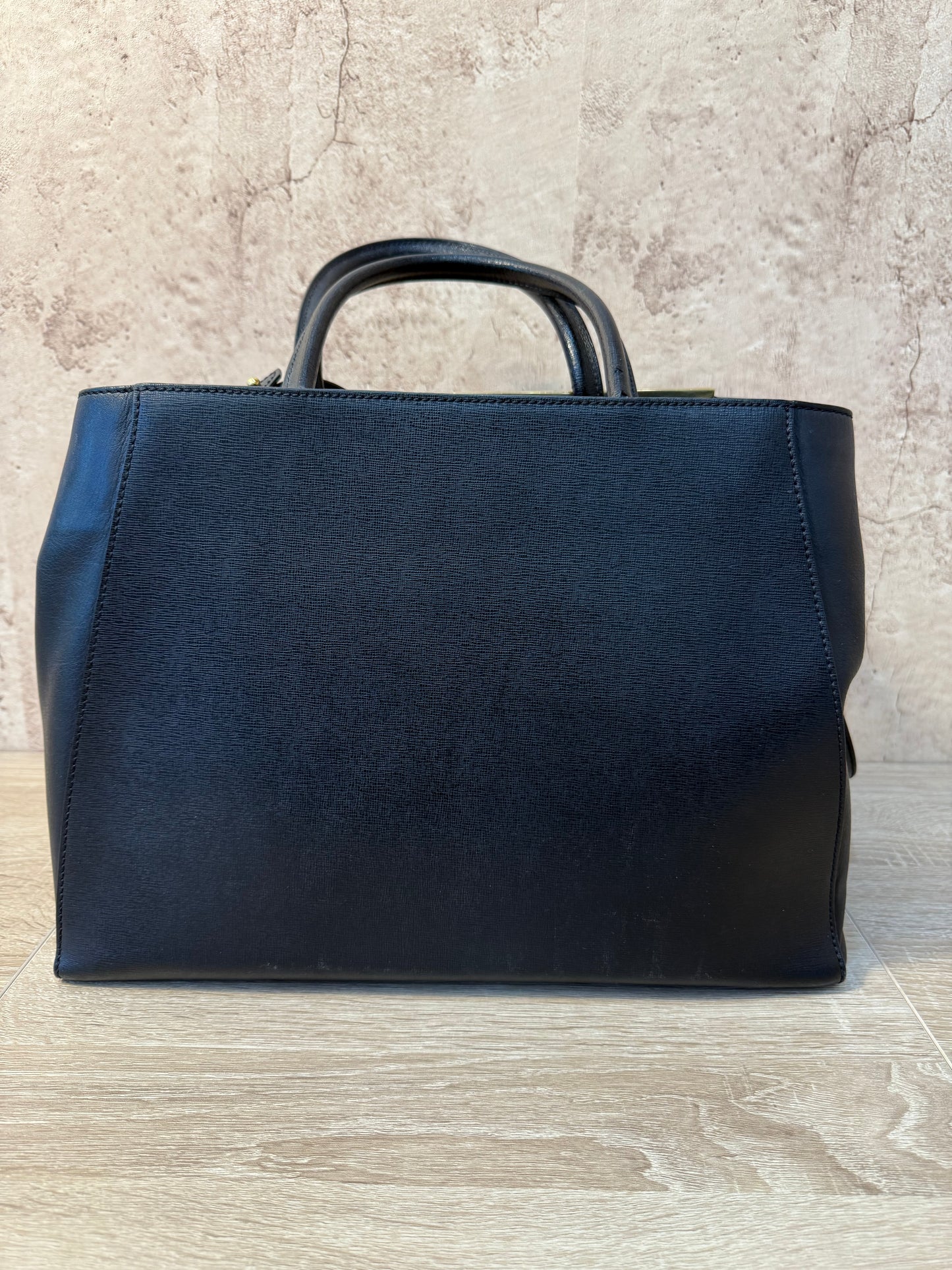 Fendi Black Leather 2way Bag