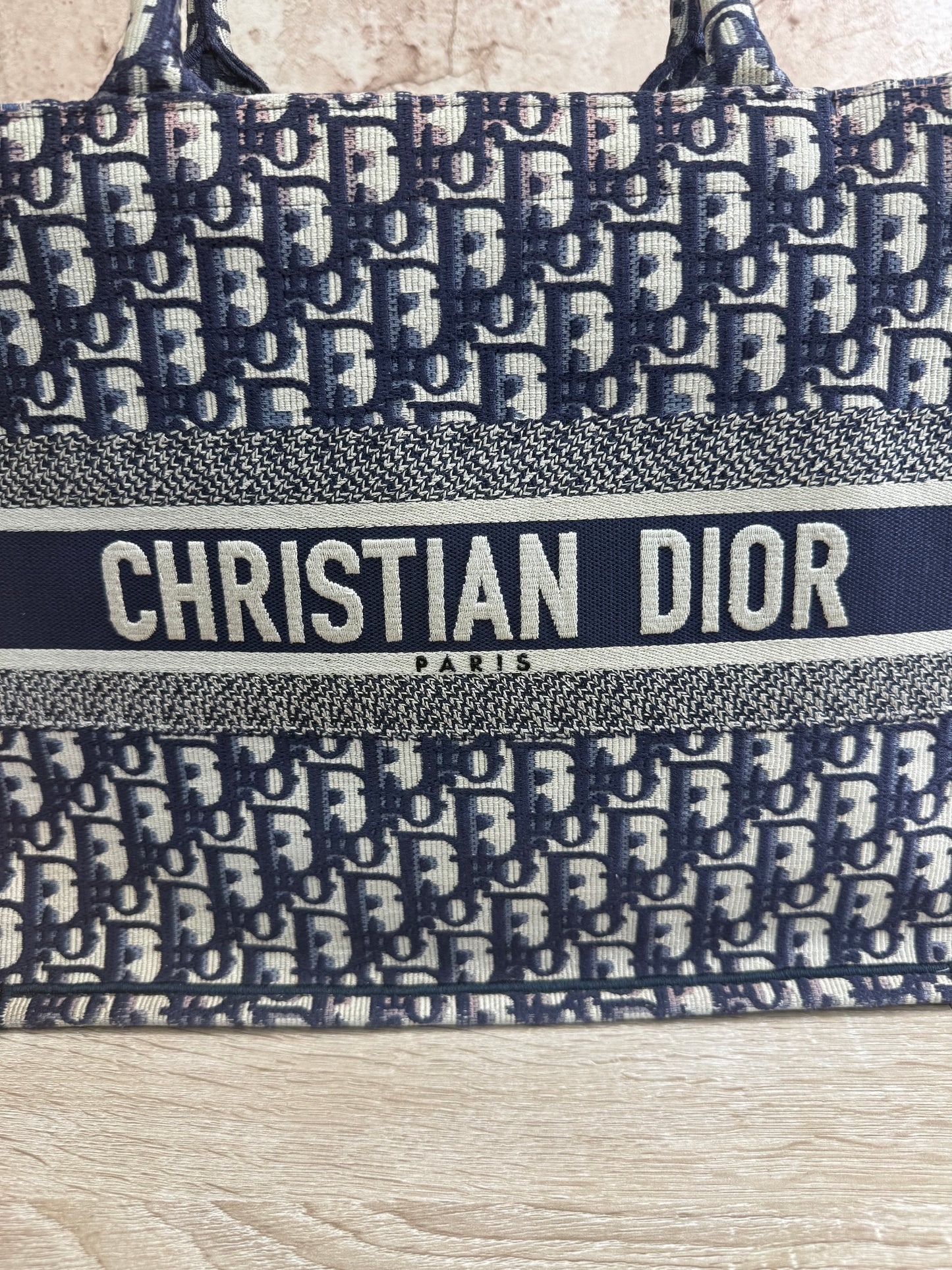 Christian Dior Navy Medium Book Tote