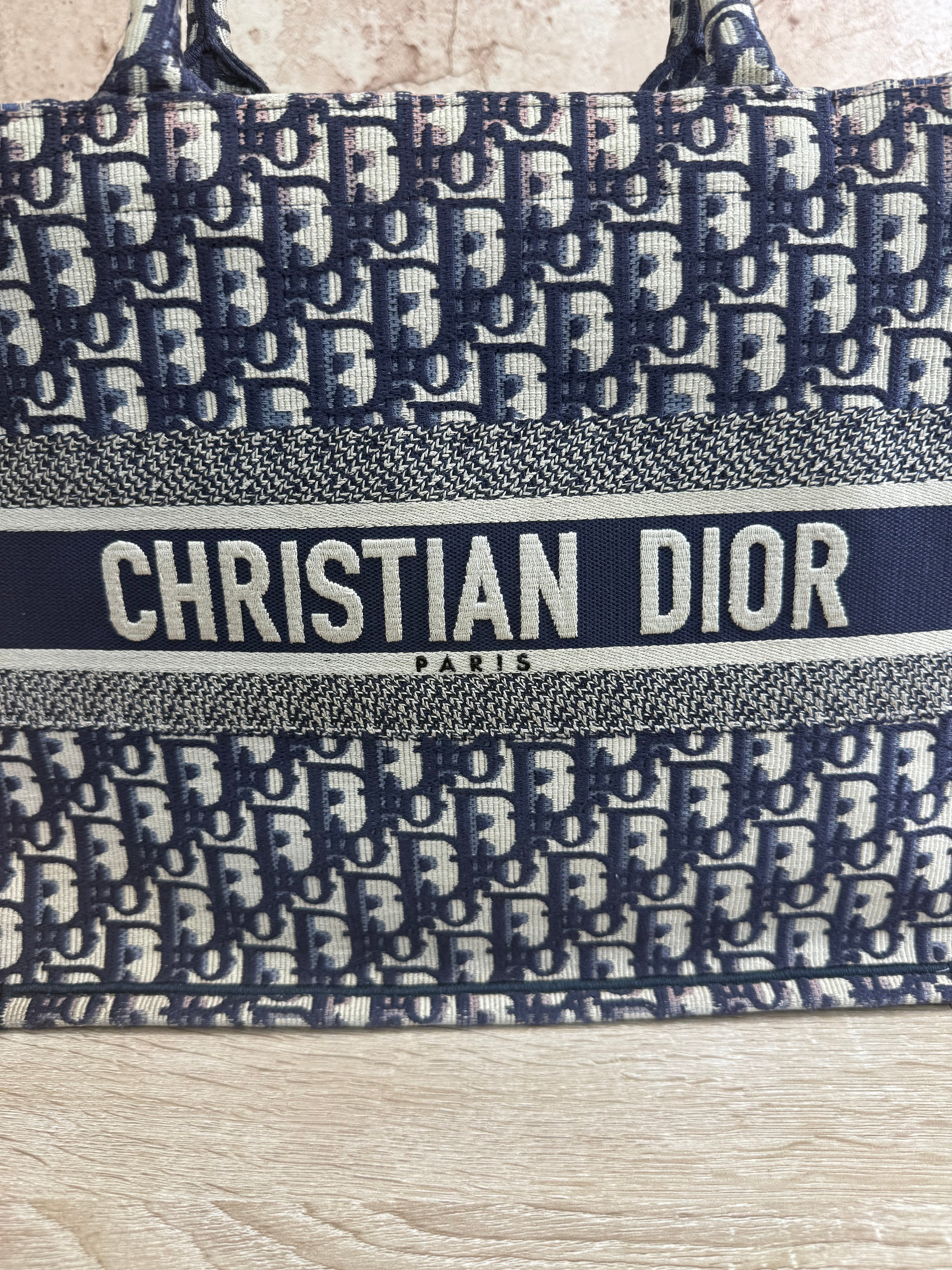 Christian Dior Navy Medium Book Tote