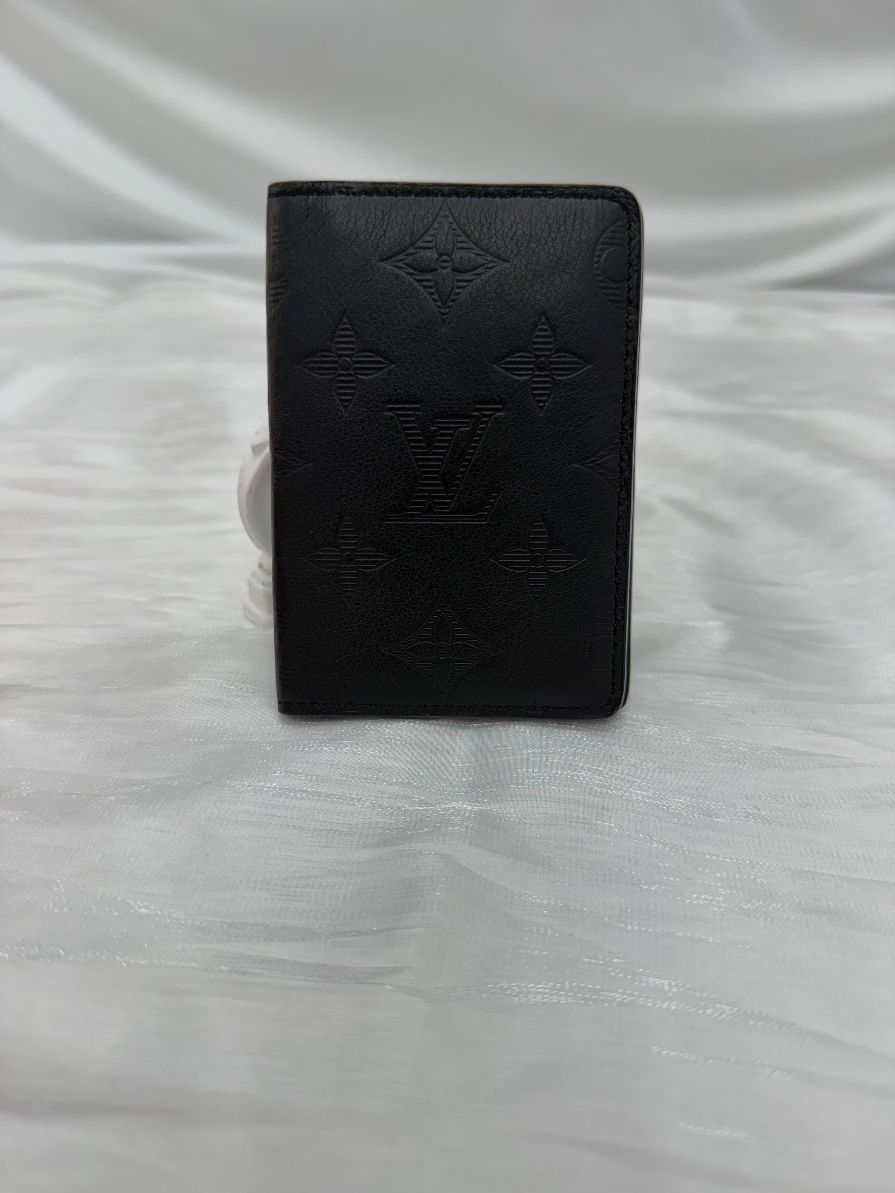 Louis Vuitton Black Shadow Leather Pocket Organizer