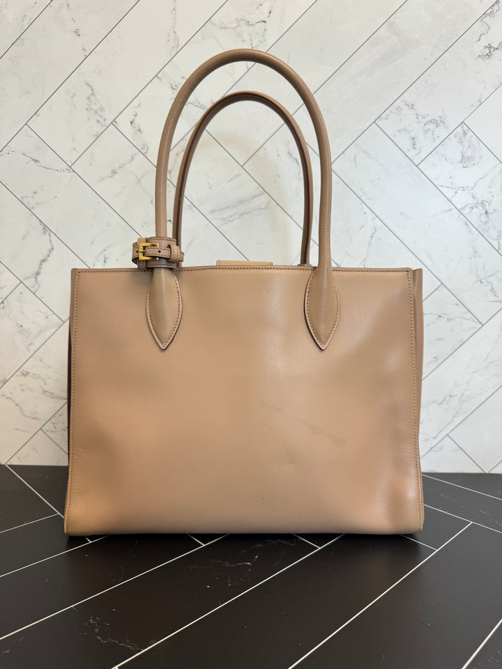 Prada Tan Leather Shoulder Bag