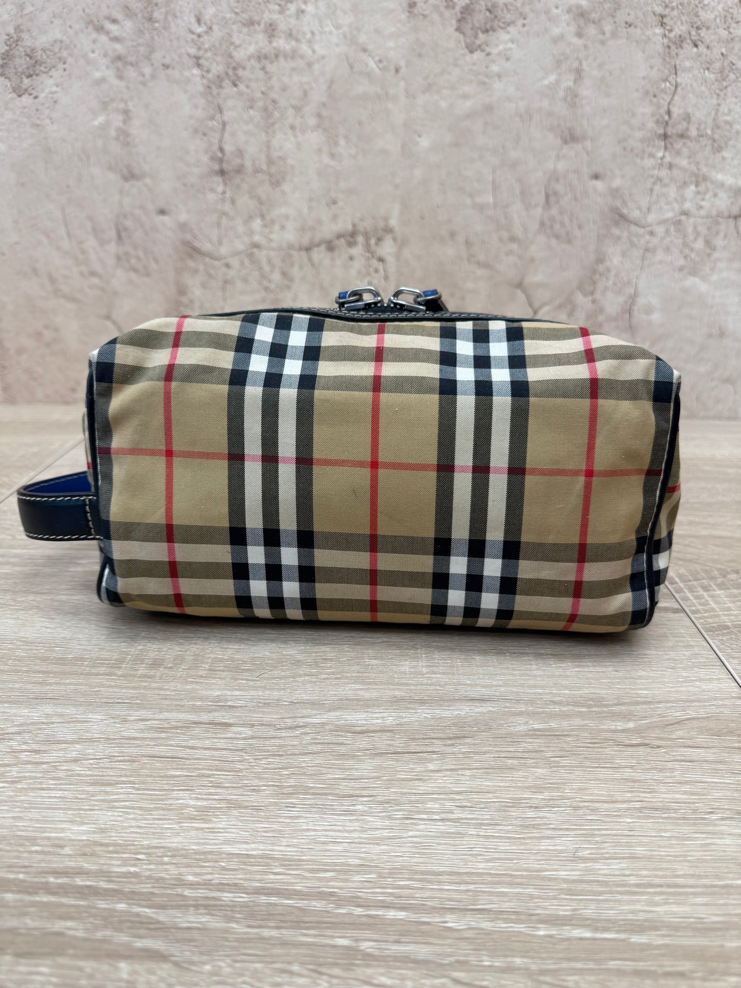 Burberry Tan Nova Check Toiletry Pouch