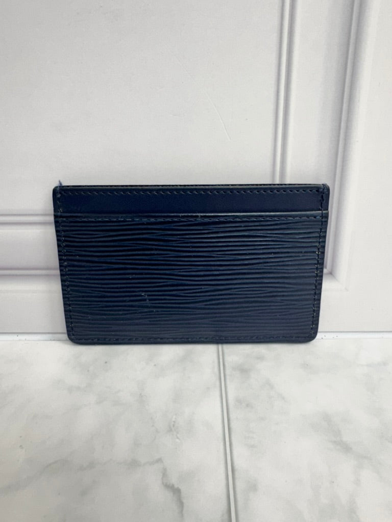 Louis Vuitton Navy Epi Card Case