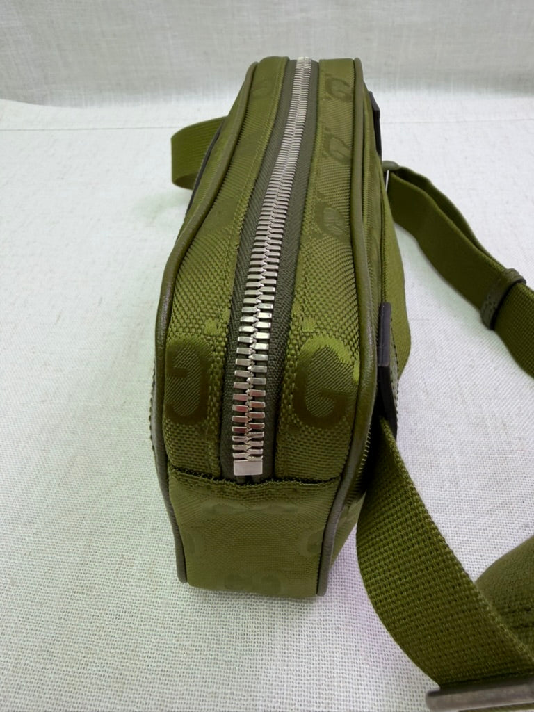 Gucci Green GG Nylon Off The Grid Belt Bag