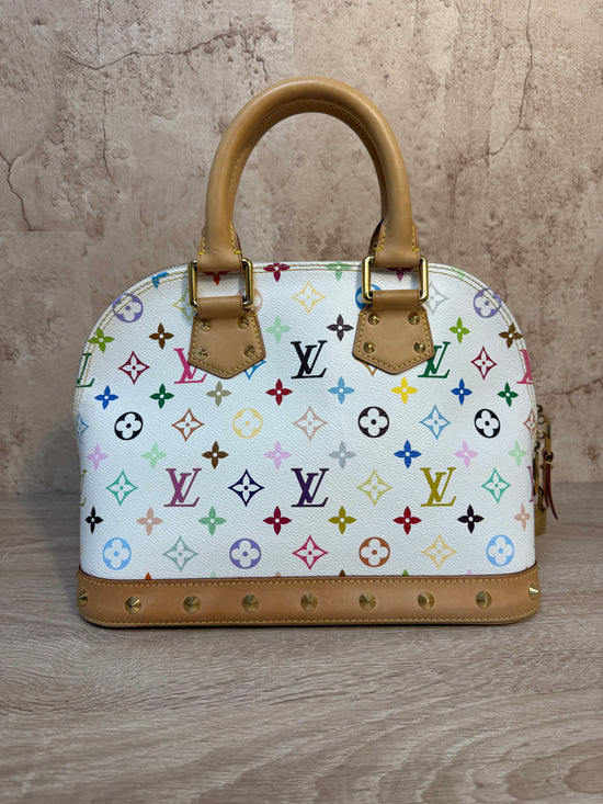 Louis Vuitton White Multicolore Monogram Alma PM