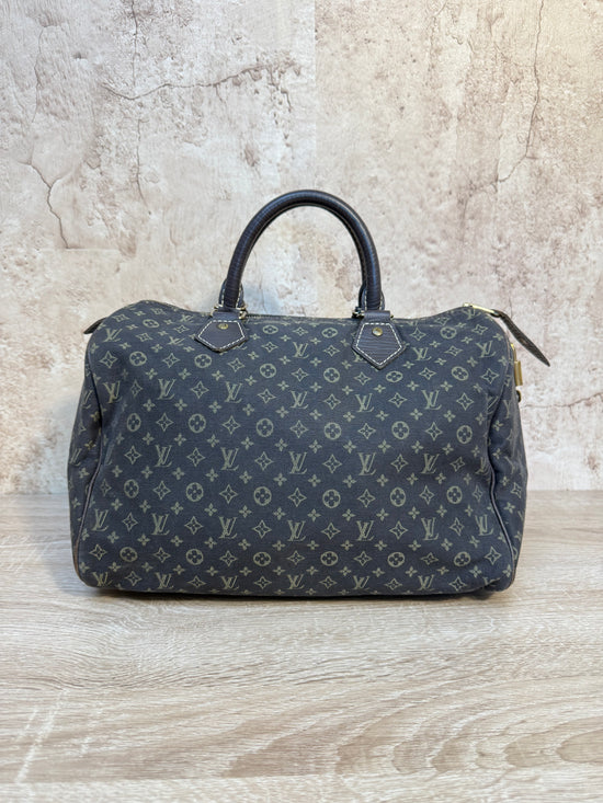 Louis Vuitton Brown Mini Lin Speedy 30