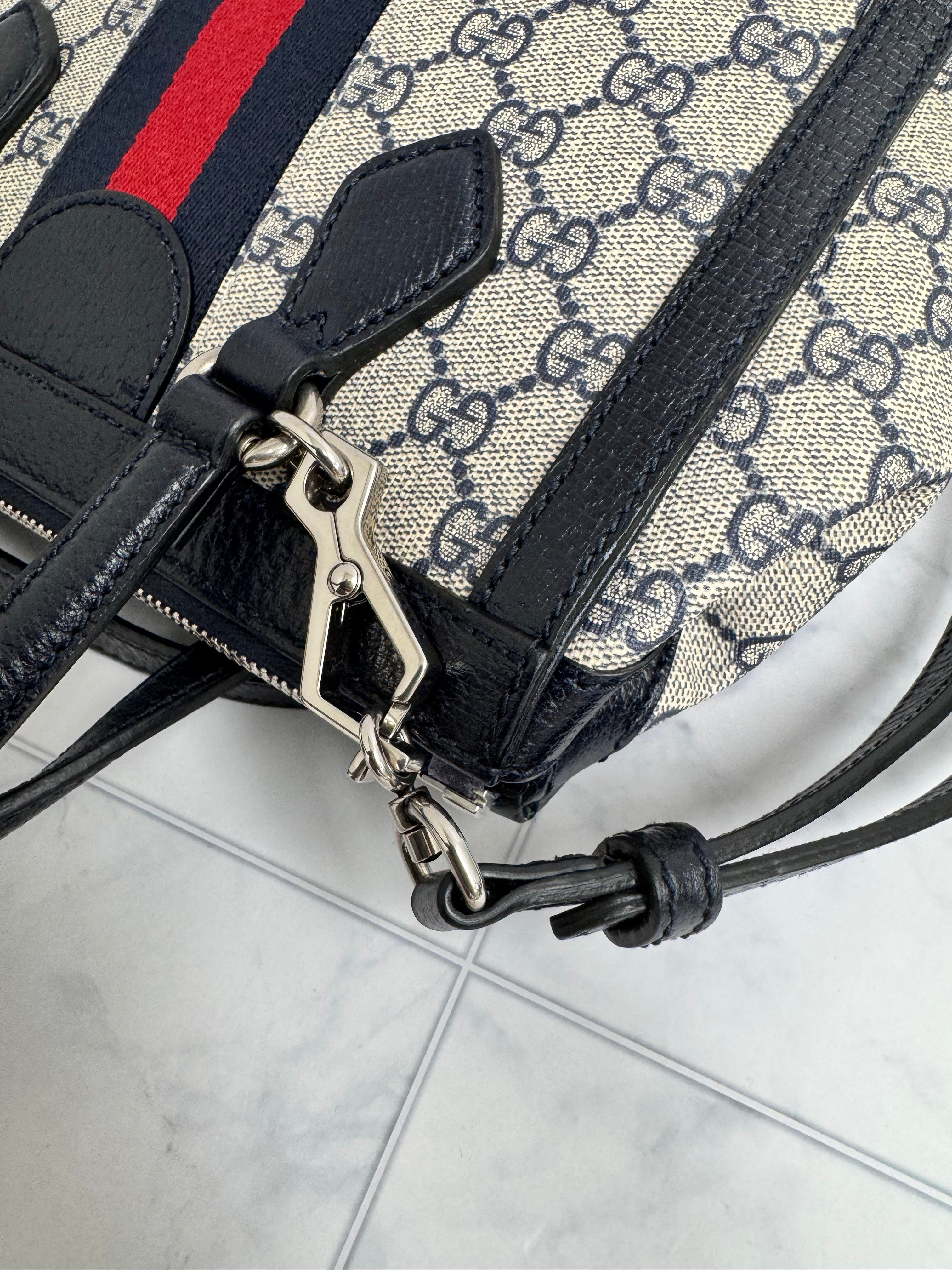 *DONS DROP* Gucci Blue Supreme Canvas & Ophidia Tote Bag