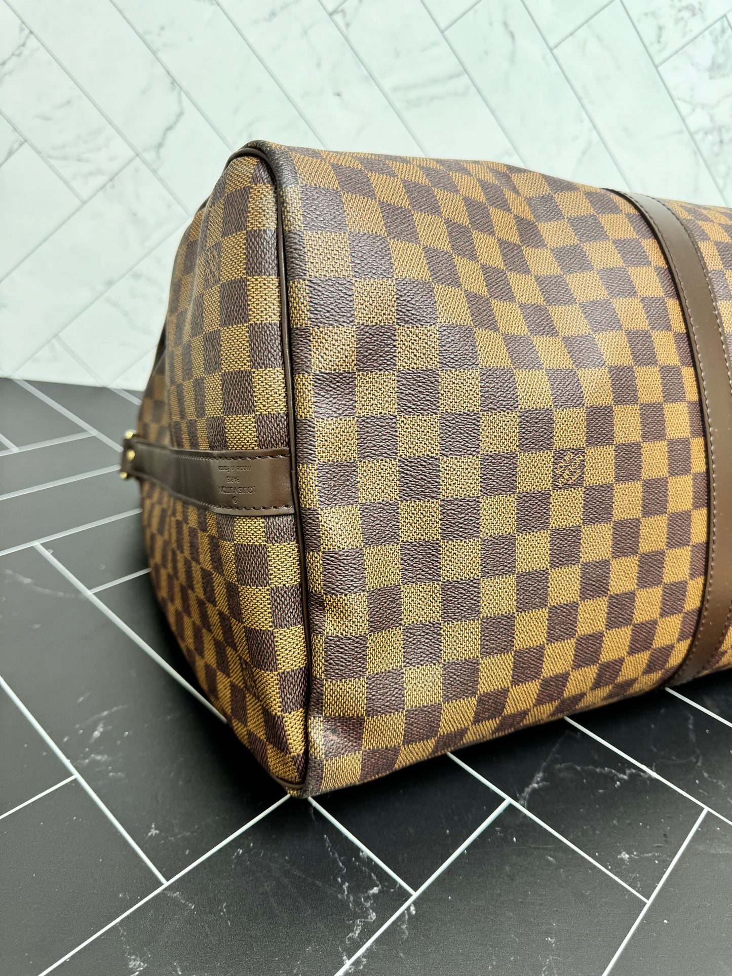 Louis Vuitton Damier Ebene Keepall 55 Bandouliere