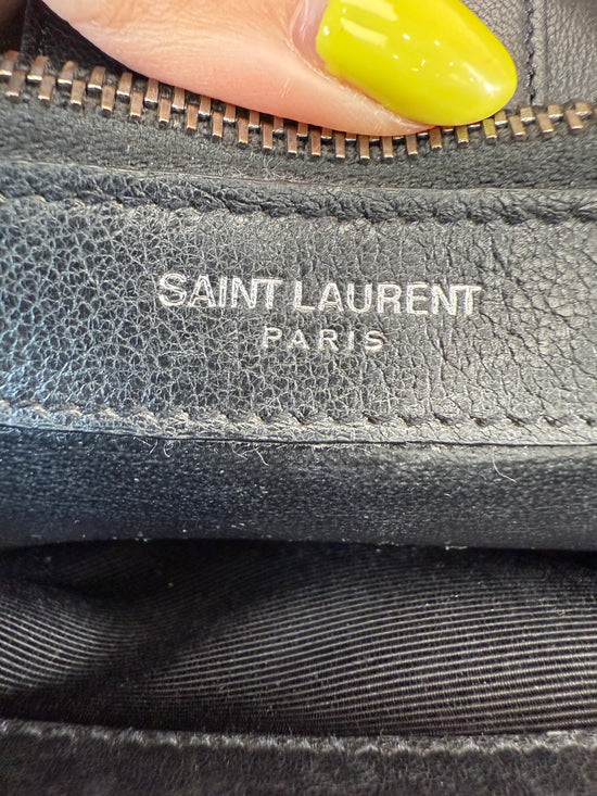 Saint Laurent YSL Black Leather Shoulder Bag