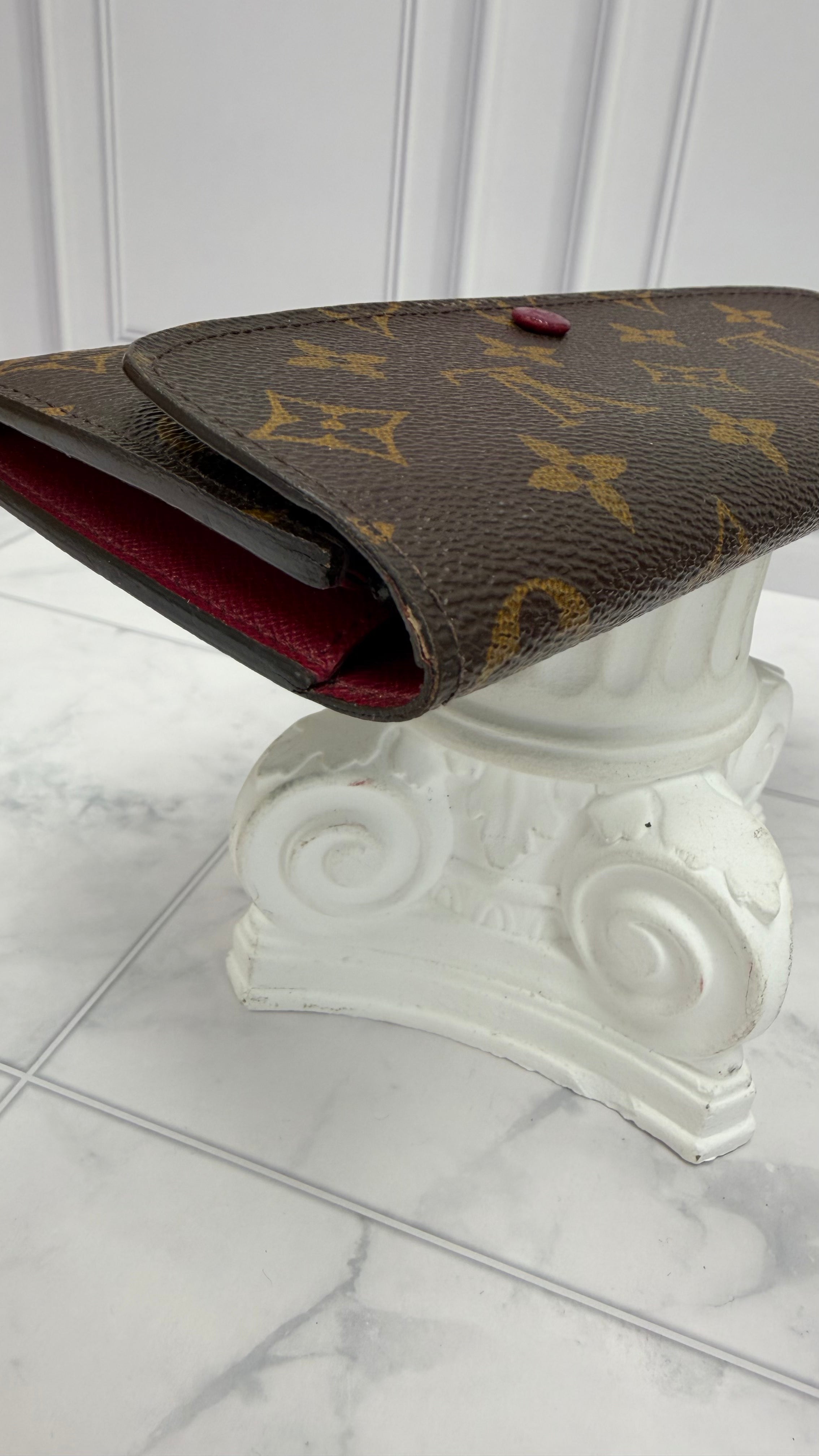 *DONS DROP* Louis Vuitton Monogram & Fuchsia Emilie Wallet