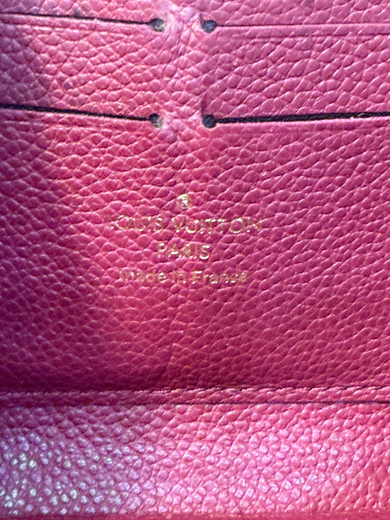 Louis Vuitton Wine Monogram Empreinte Zippy Wallet