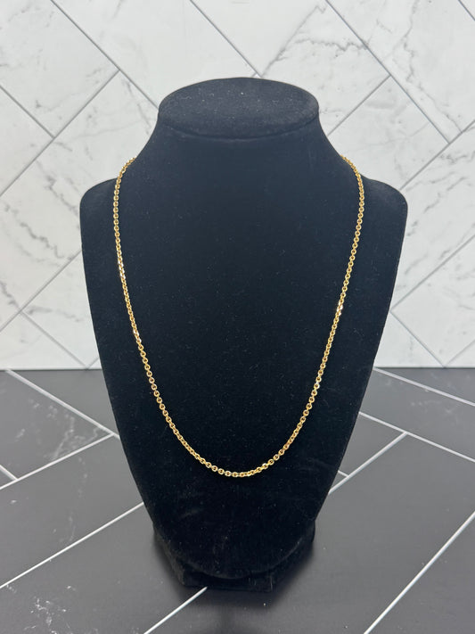 YSL Gold Tone Chain Necklace