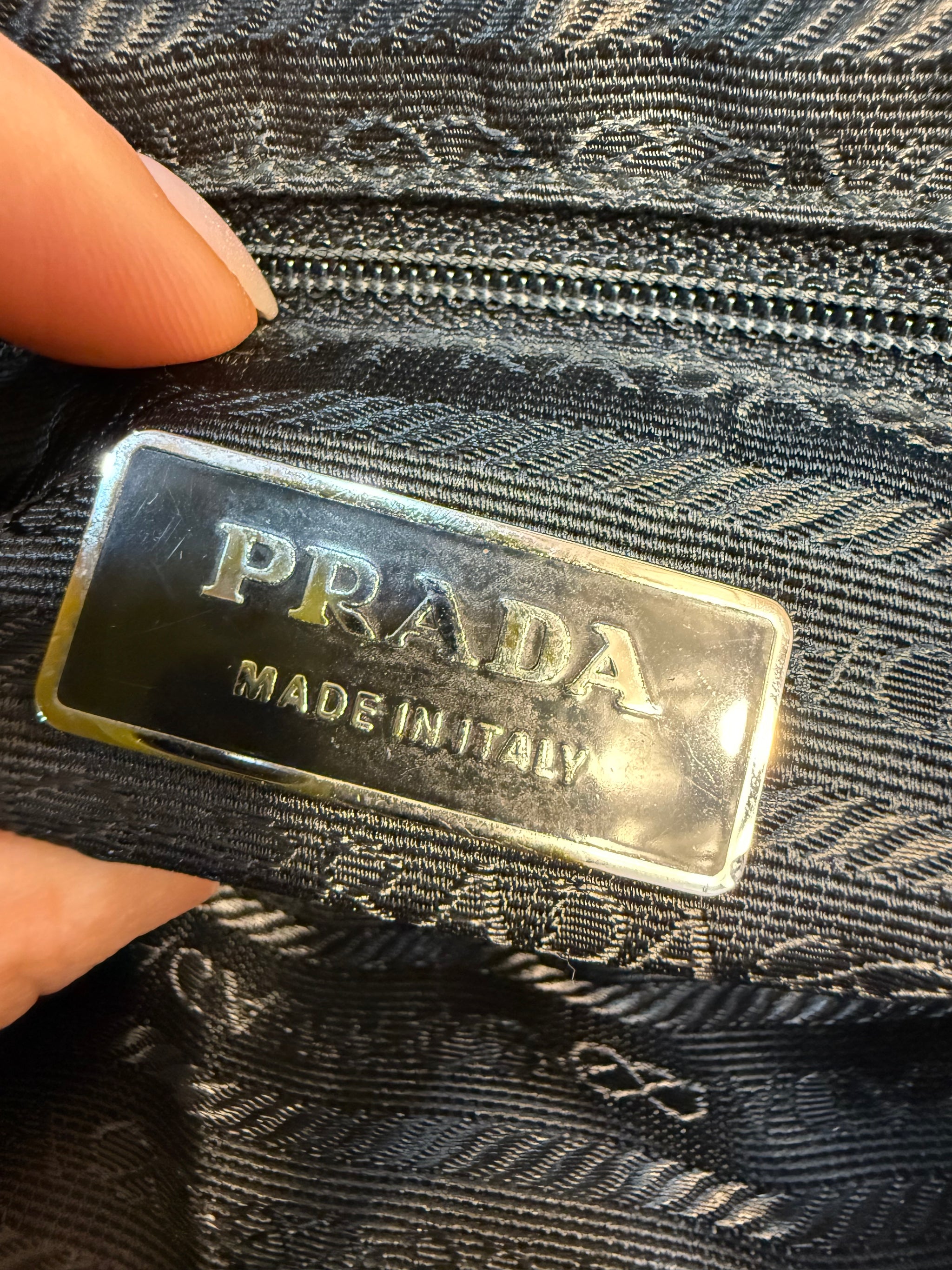 Prada Black Nylon Hand Bag