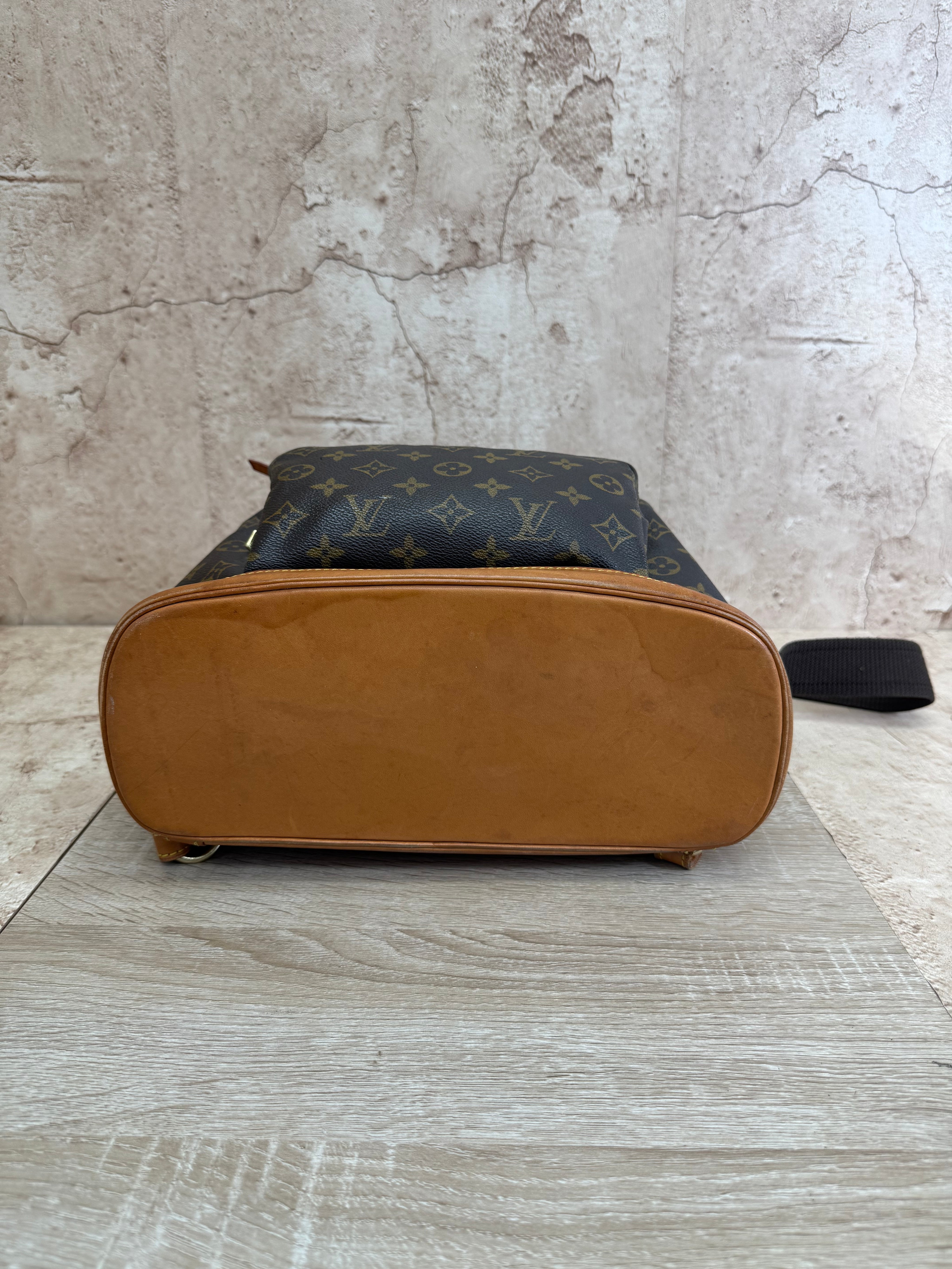 Louis Vuitton Brown Monogram Montsouris Drawstring Backpack GM