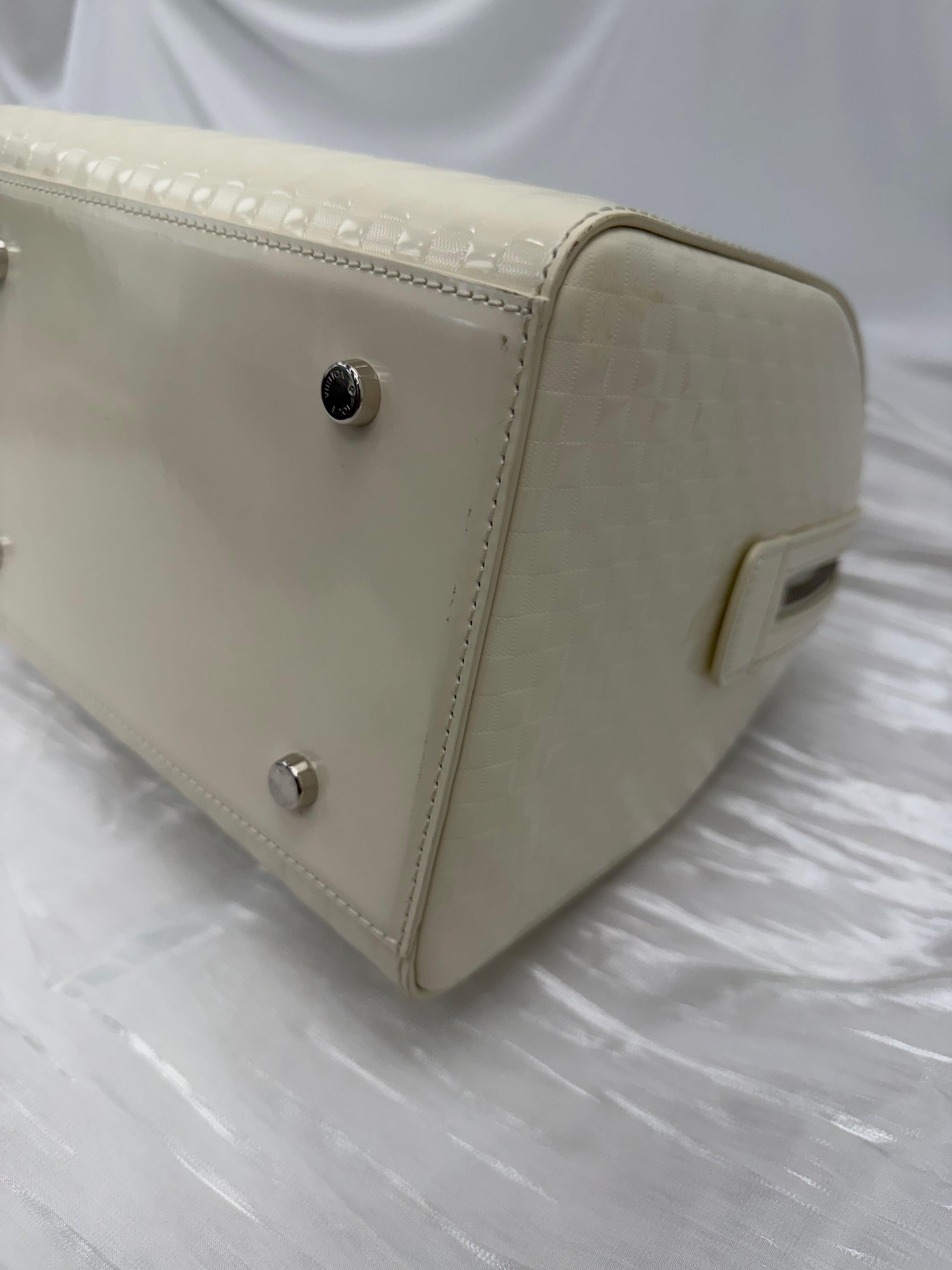 Louis Vuitton Cream Damier Facette Speedy Cube PM Bag