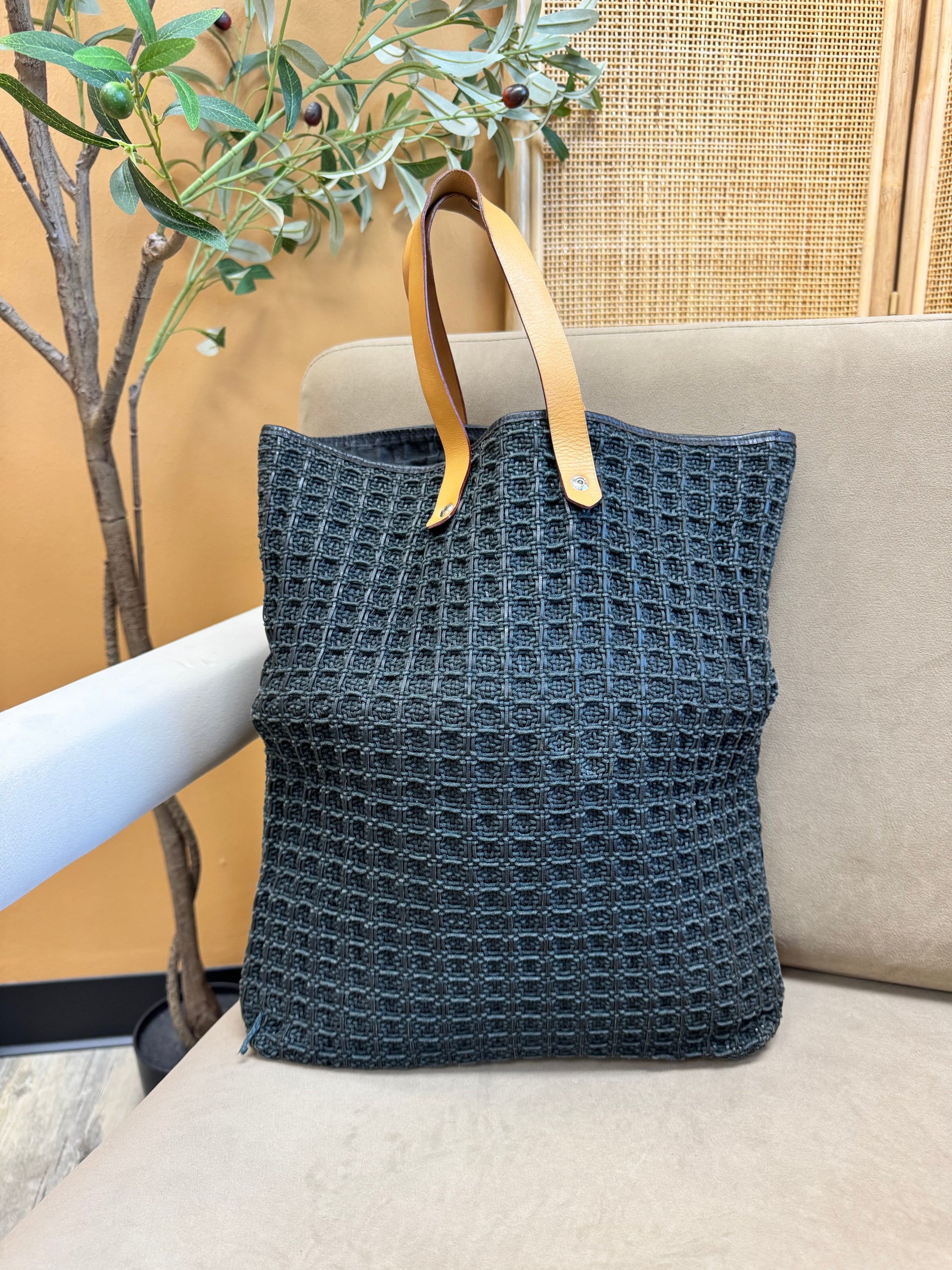 Hermès Amedaba Black Tote