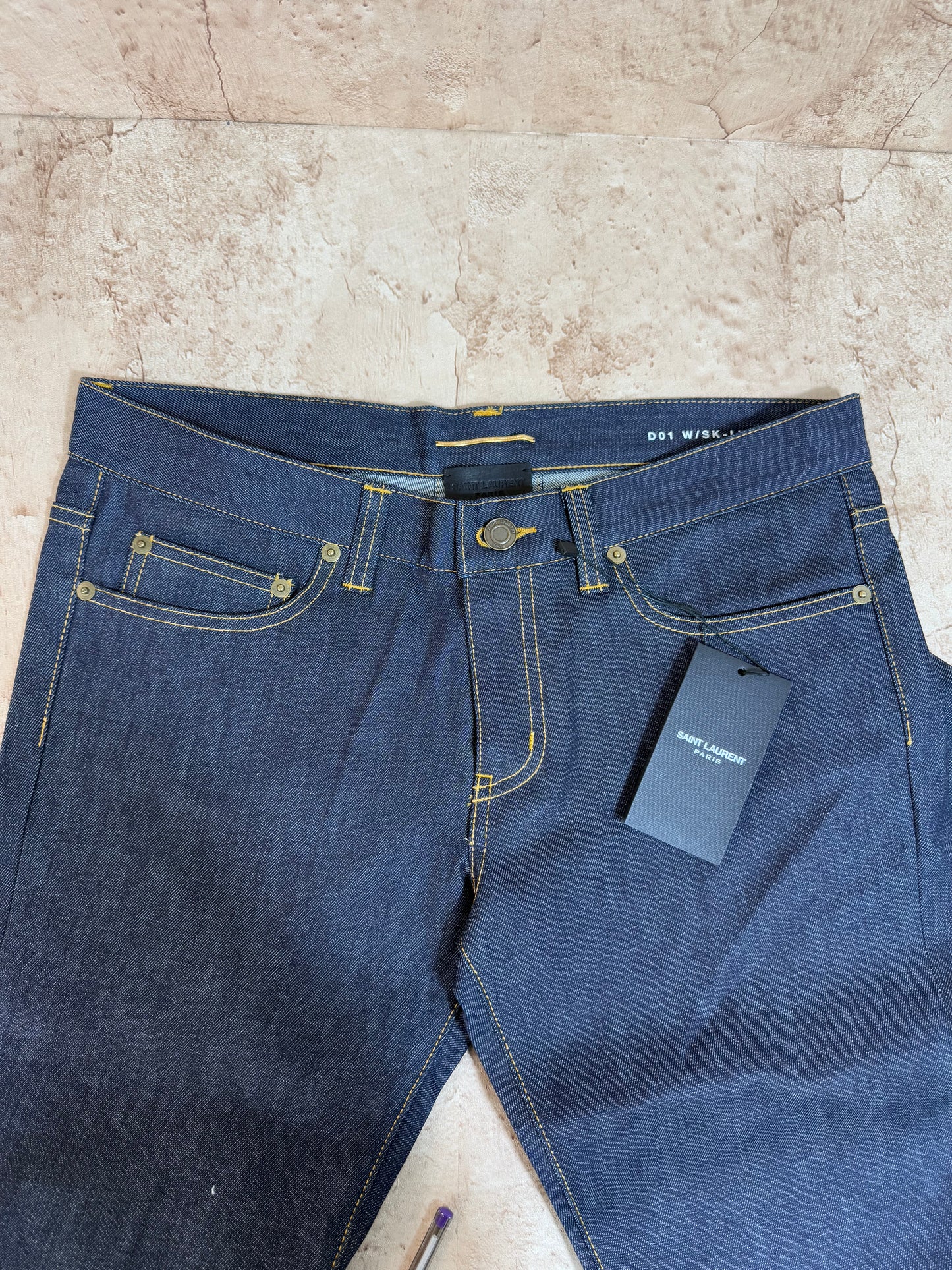 BRAND NEW- Saint Laurent YSL Dark Denim Jeans Size 29