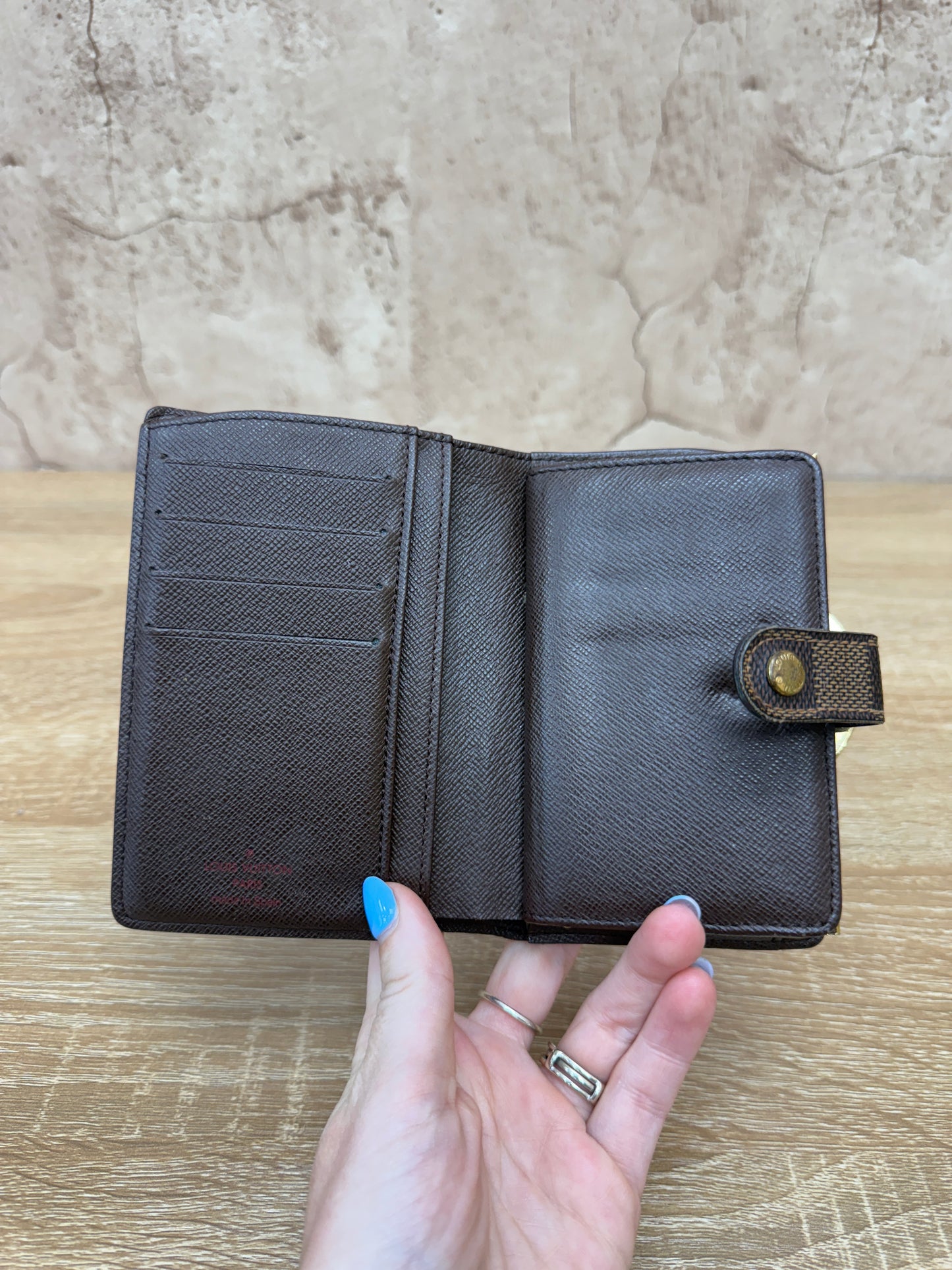 Louis Vuitton Damier Ebene French Wallet