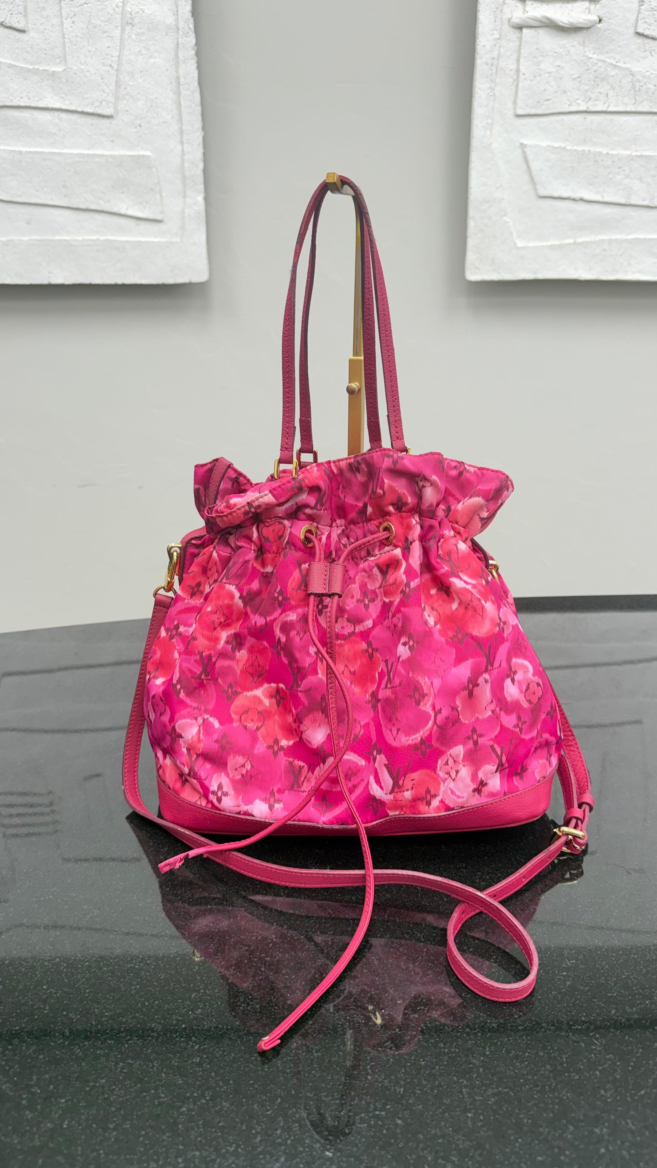 Louis Vuitton Rose Indien Ikat Canvas Noefull MM