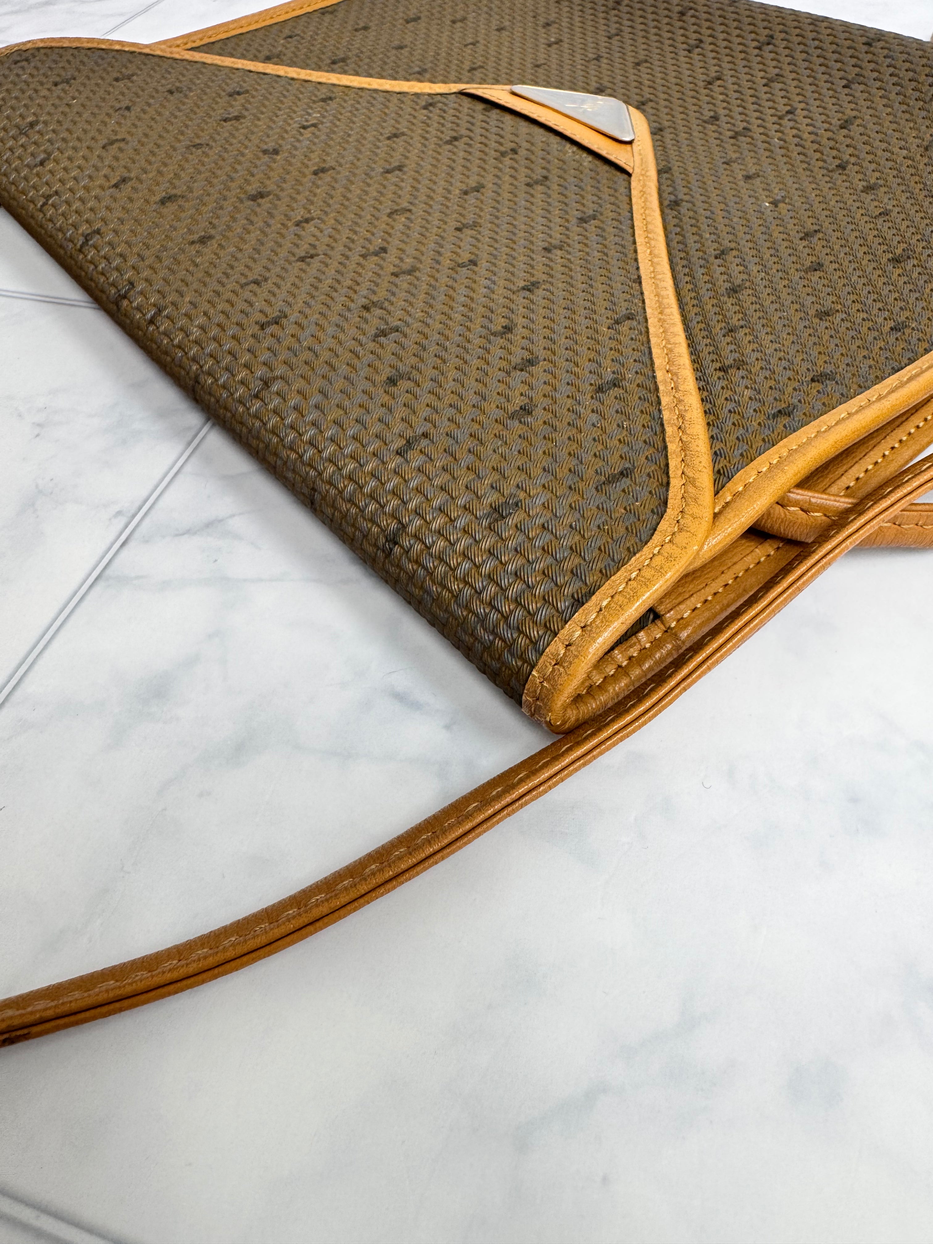 *DONS DROP* Saint Laurent YSL Brown Tweed Flap Crossbody Bag