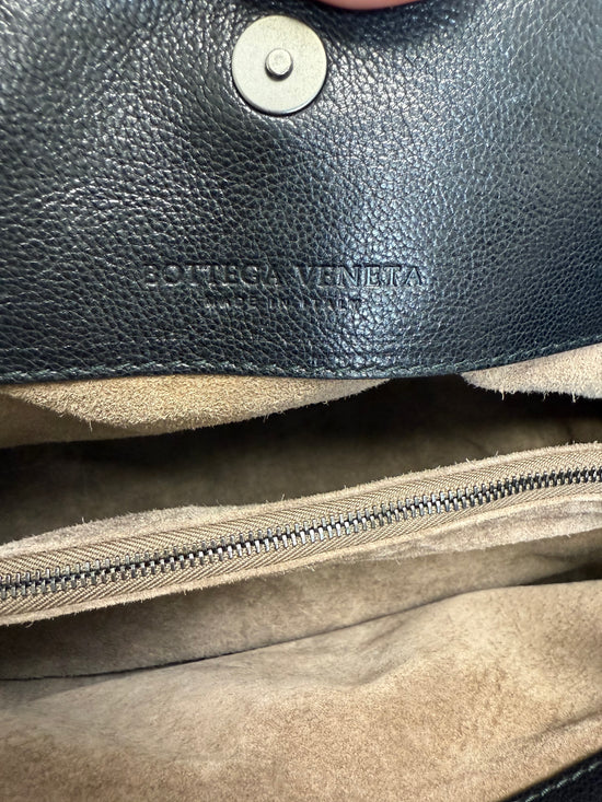 Bottega Veneta Black Intrecciato Leather Tote Bag