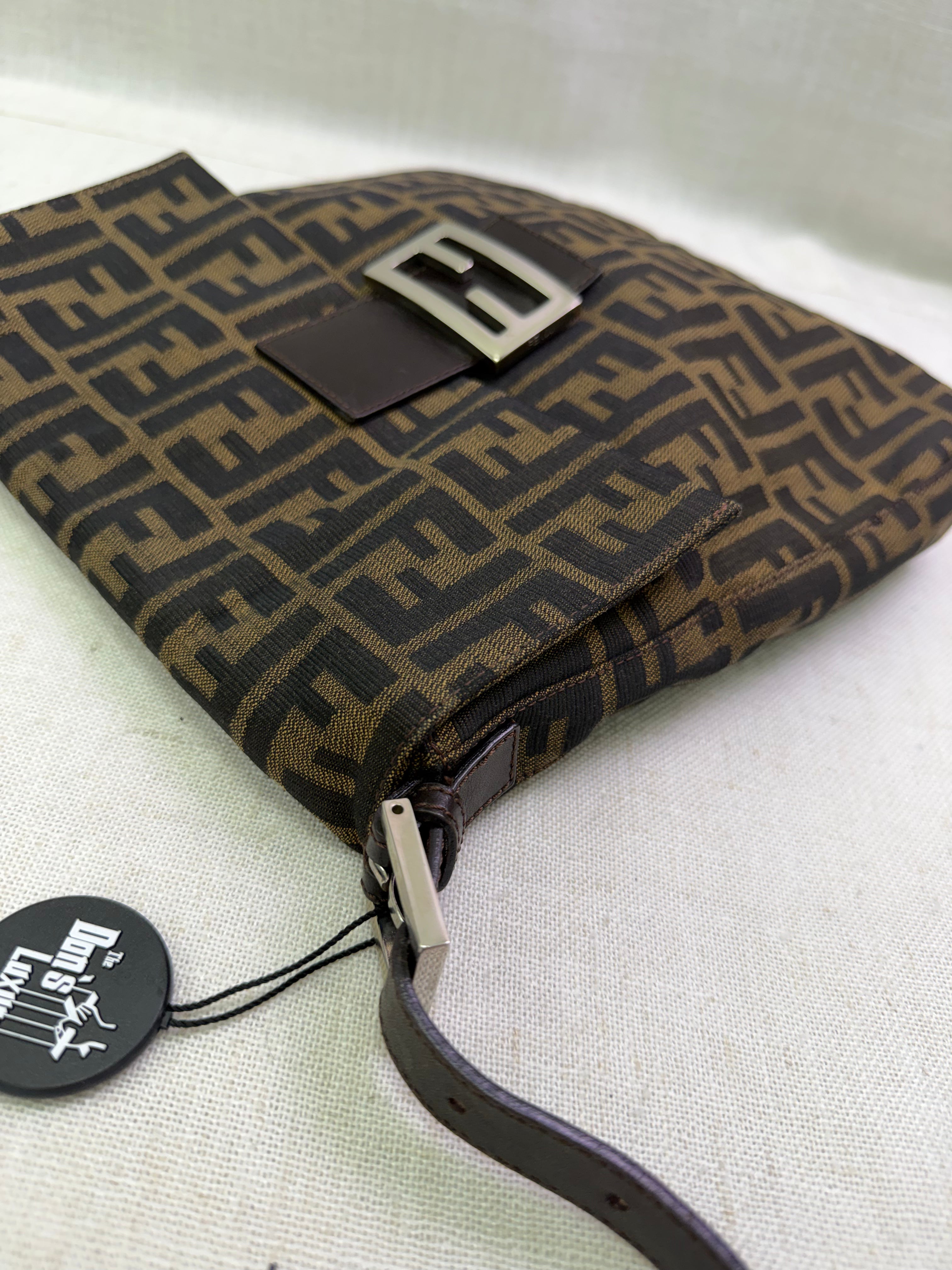 Fendi Brown Zucca Canvas Mama Forever Shoulder Bag