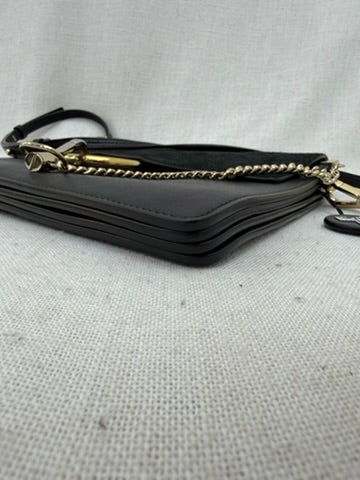 Chloe Black Leather & Suede Faye Crossbody Bag