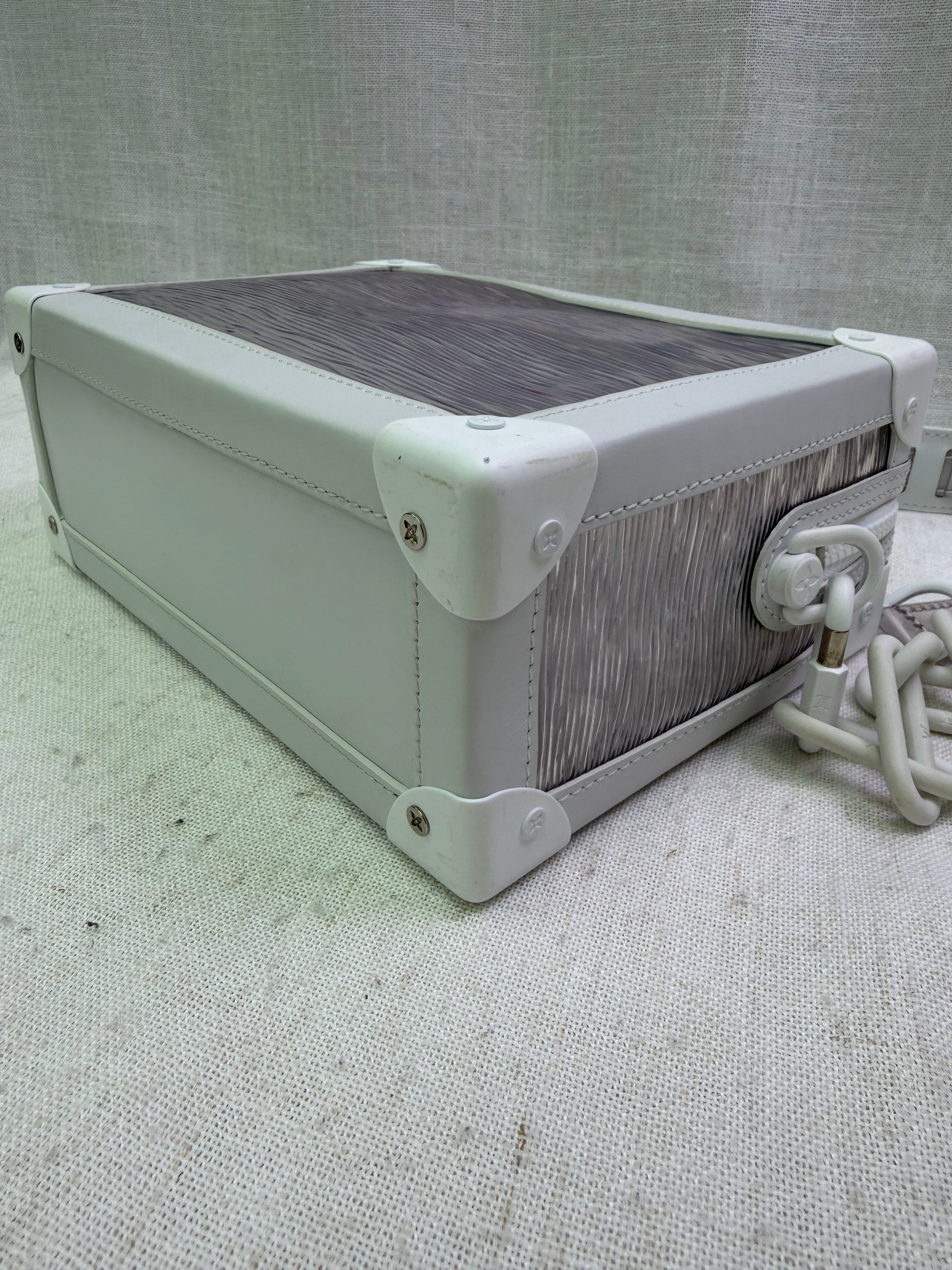 Louis Vuitton White PVC Epi Plage Soft Trunk